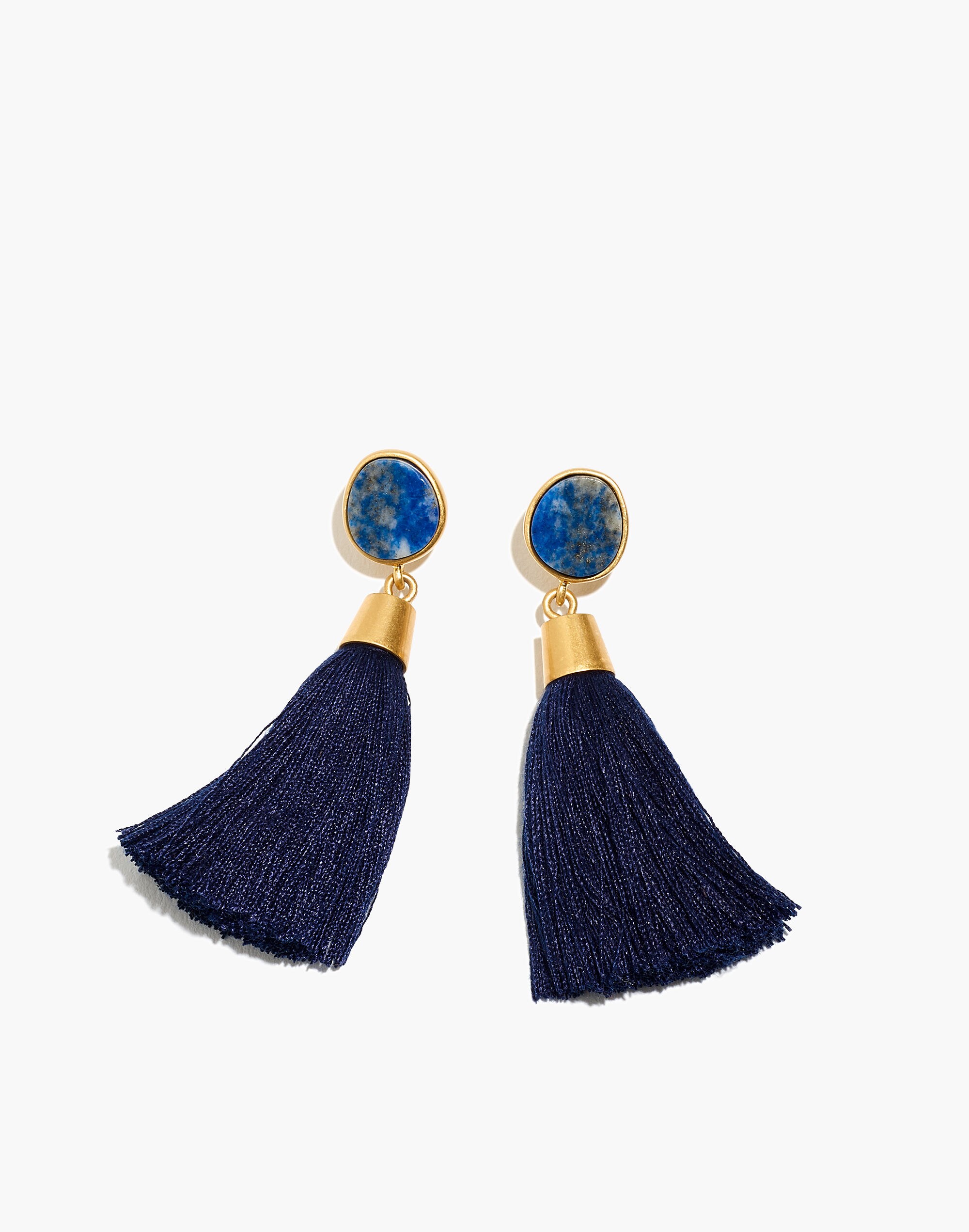 Stone Tassel Earrings