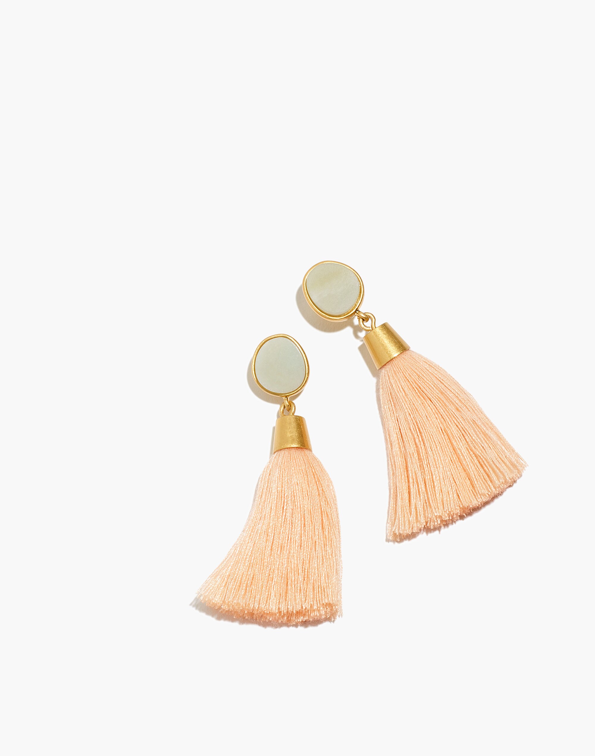 Stone Tassel Earrings