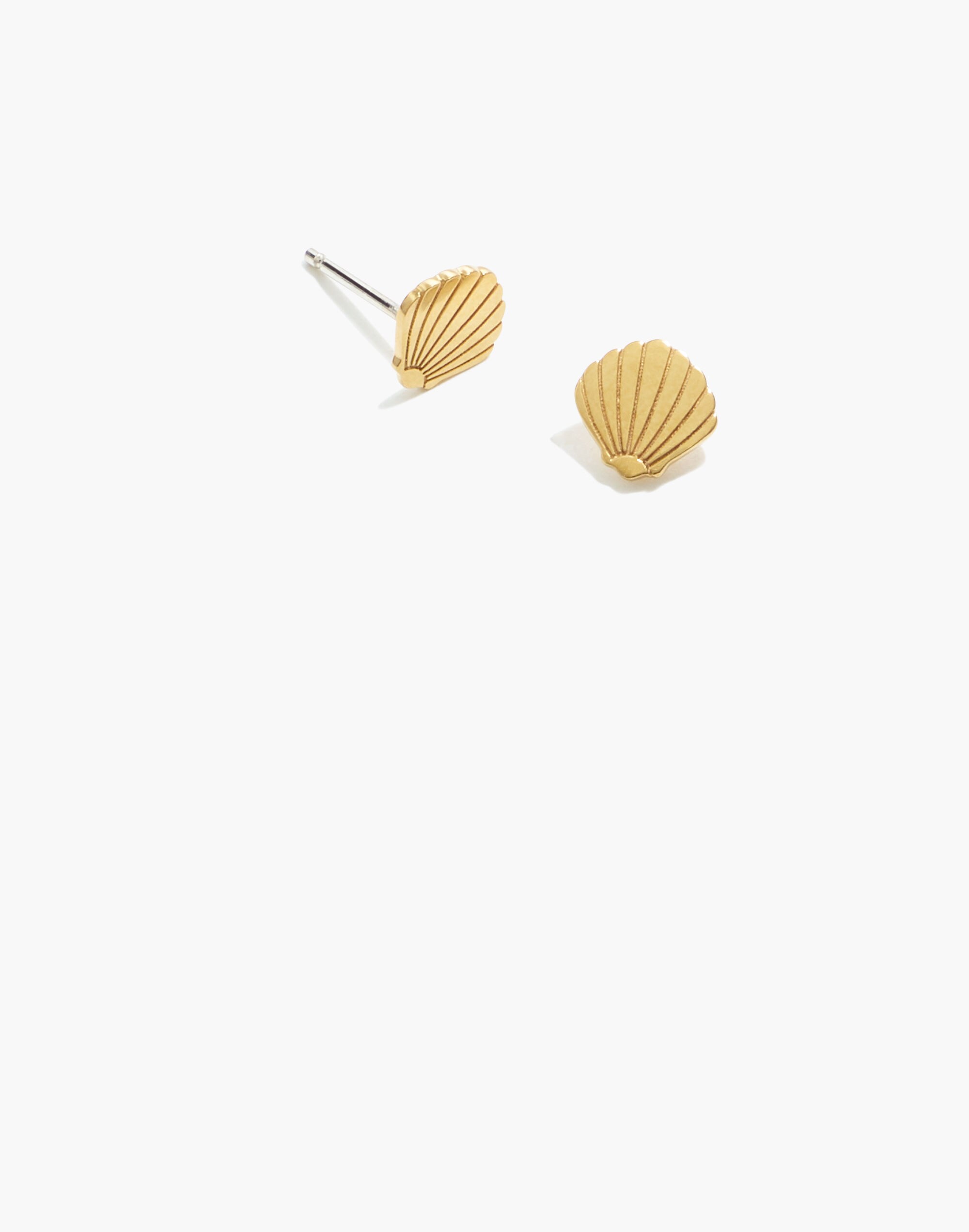 Vermeil Shell Stud Earrings