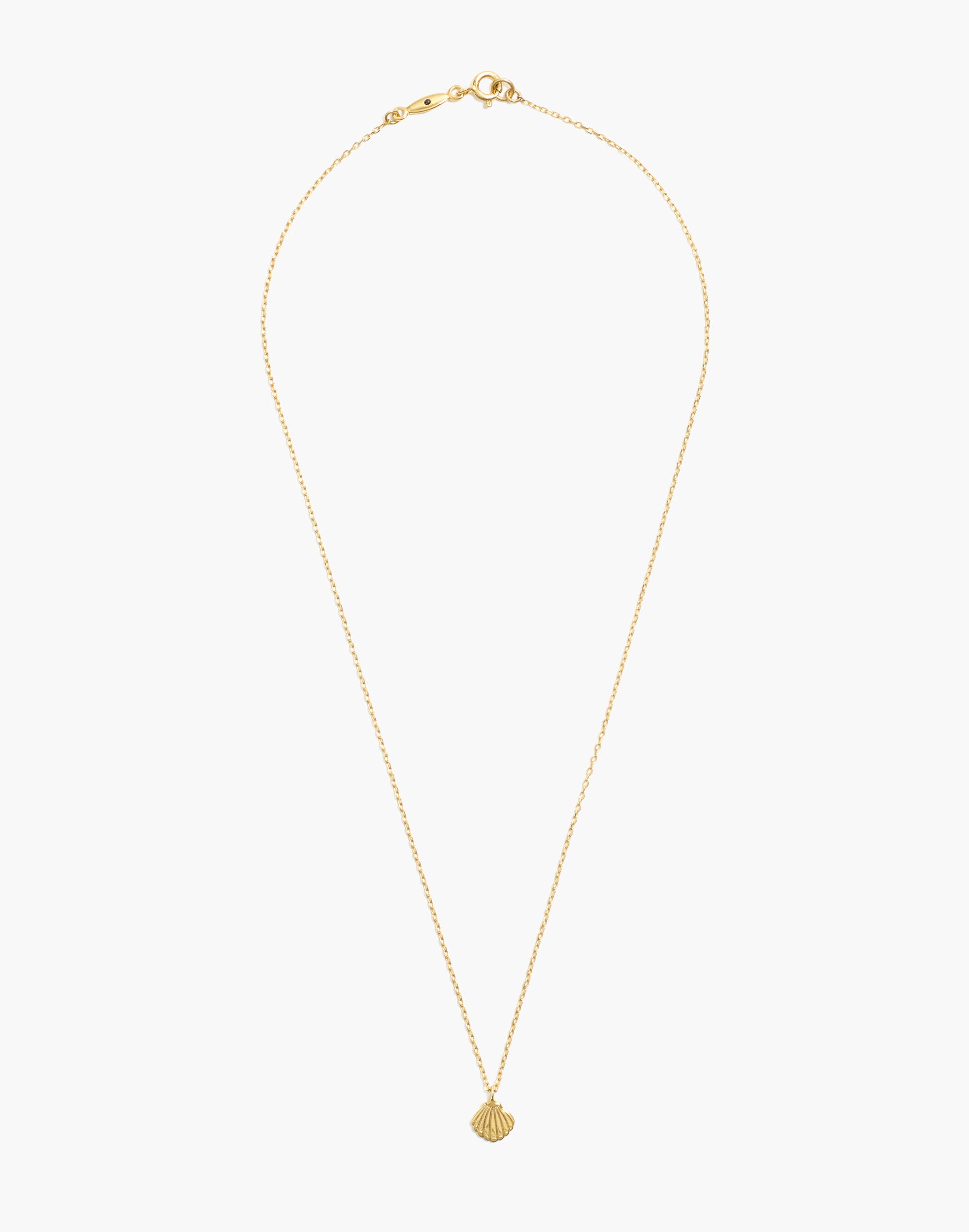 Vermeil Shell Charm Necklace