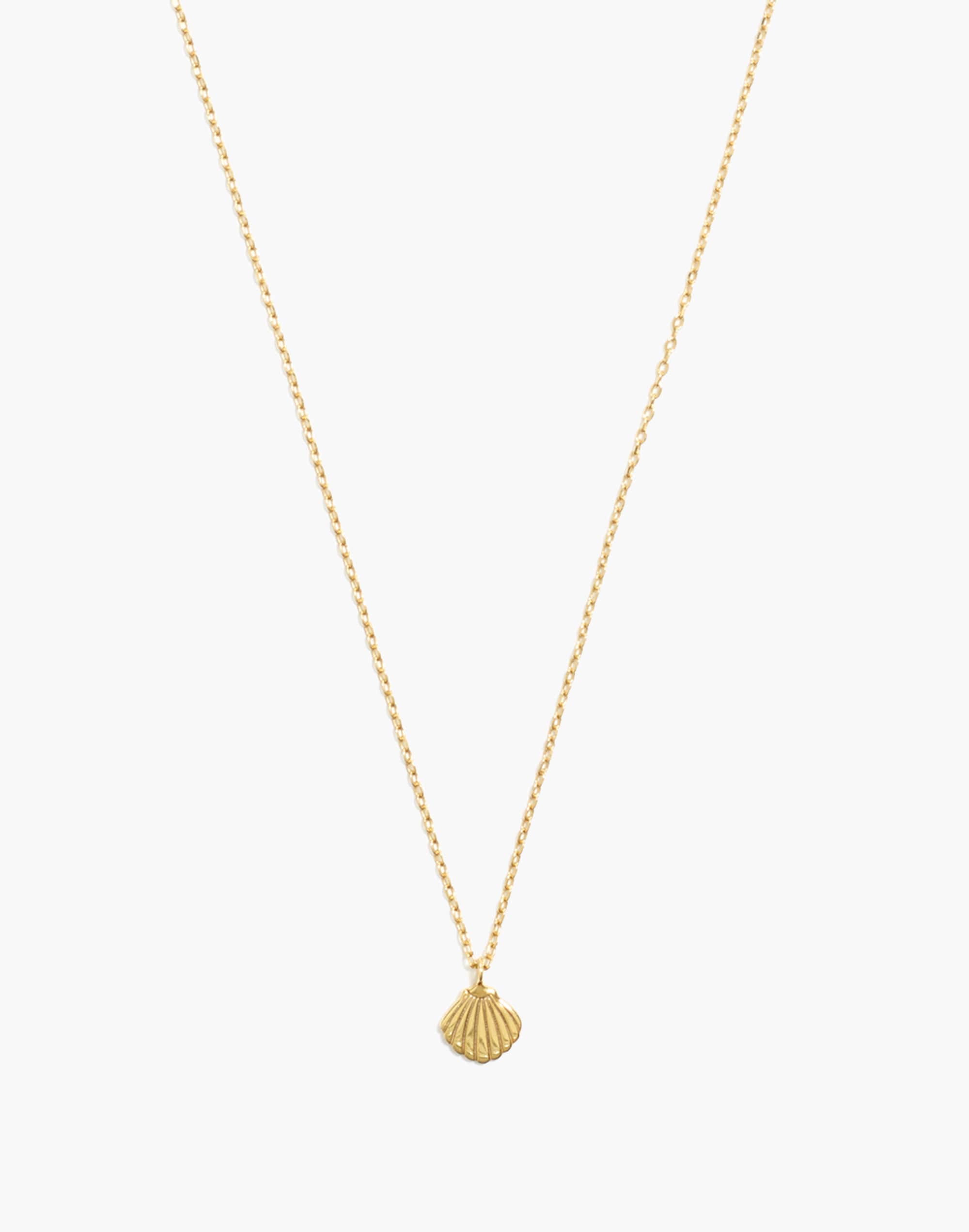 Vermeil Shell Charm Necklace