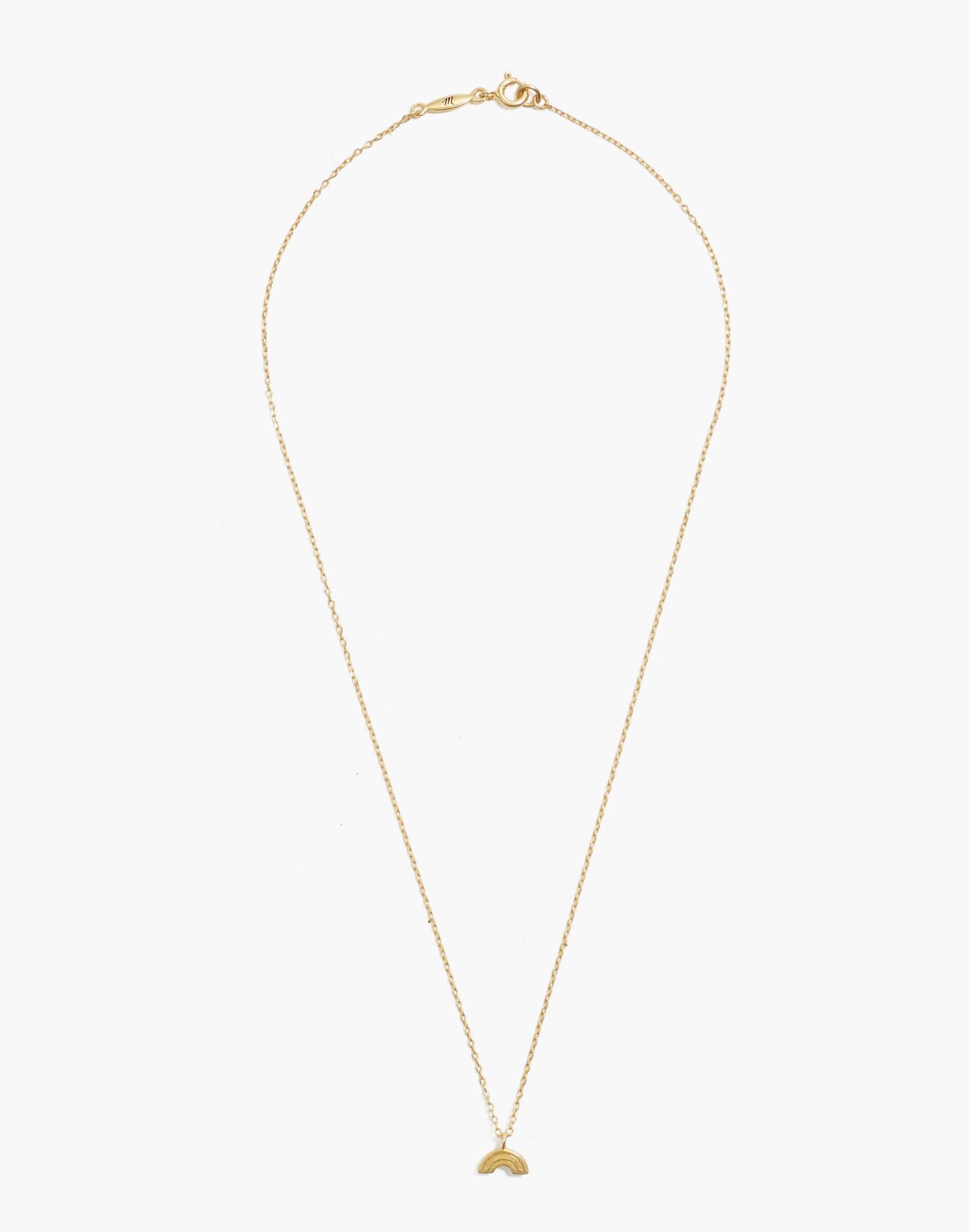 Vermeil Rainbow Charm Necklace