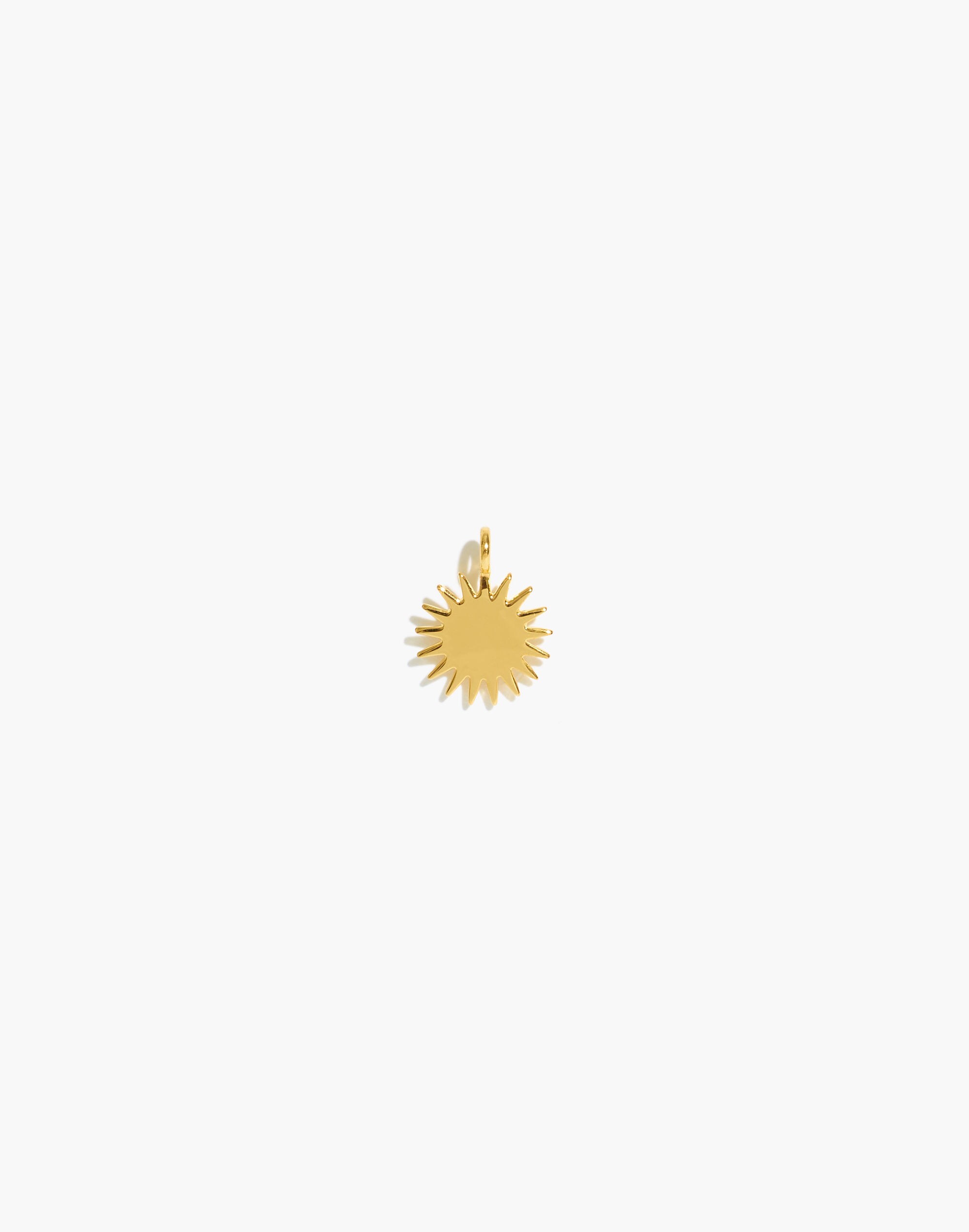 14k Gold Sun Charm