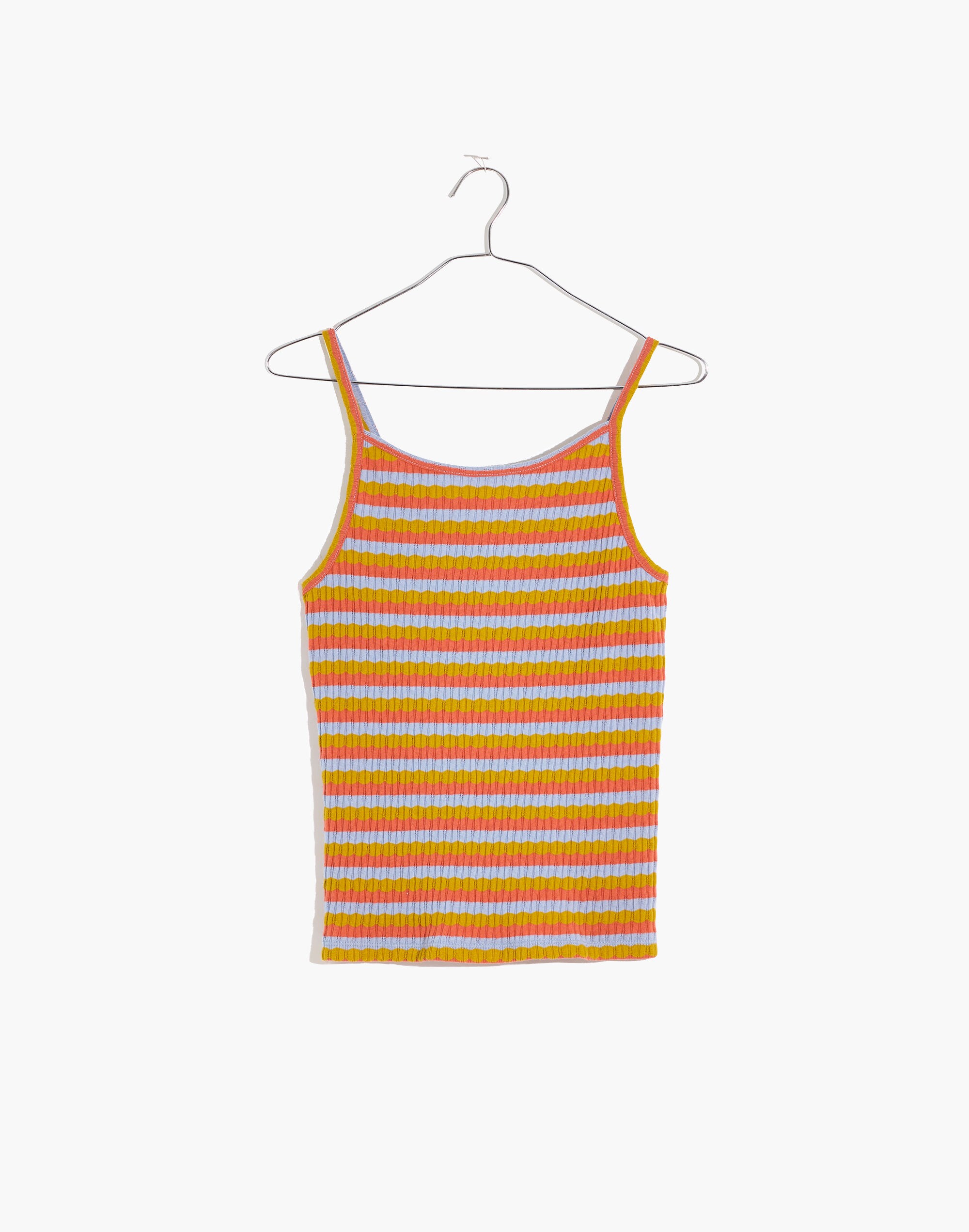 Tie-Back Ribbed Tank Top