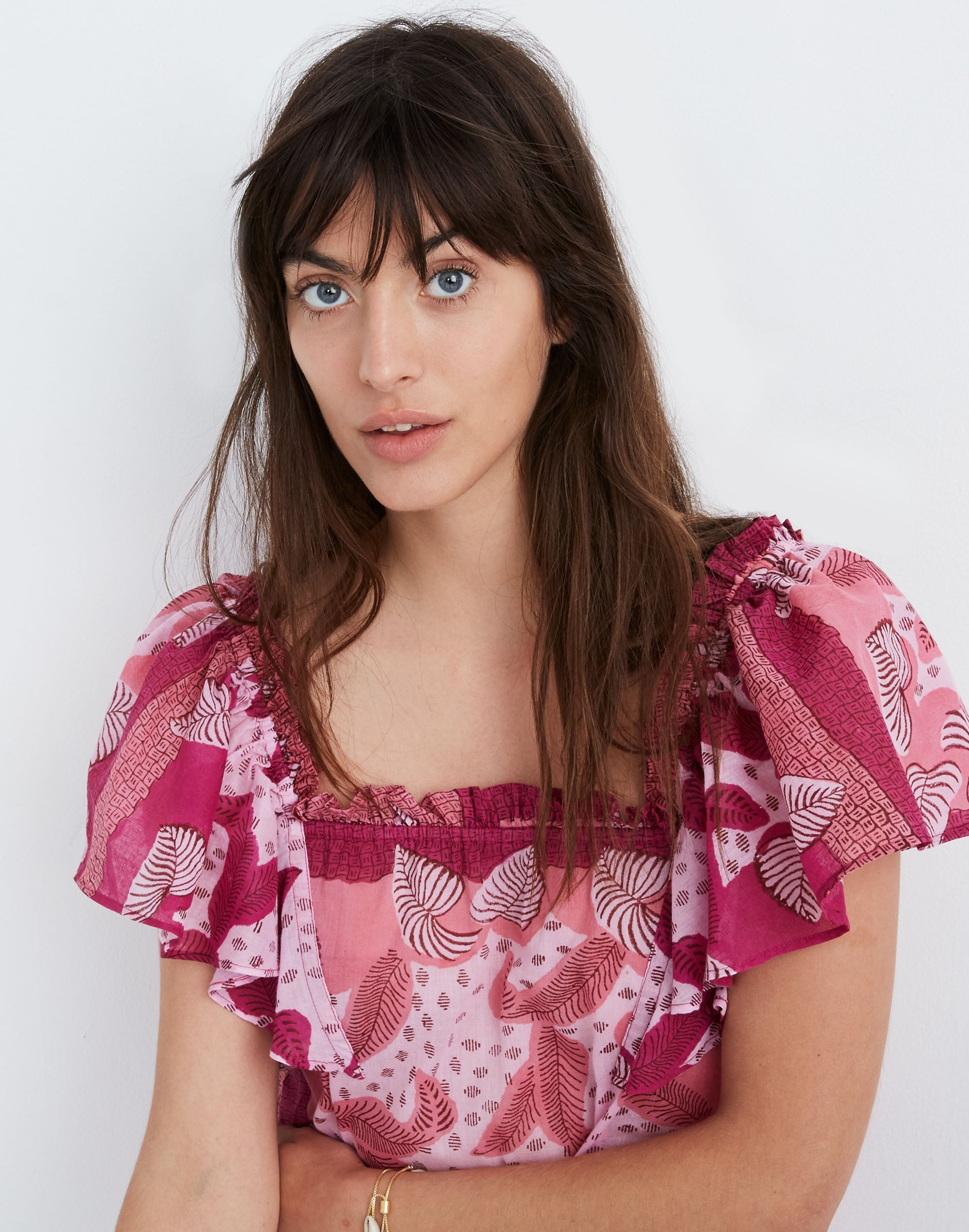 Banjanan Lupine Ruffle Top