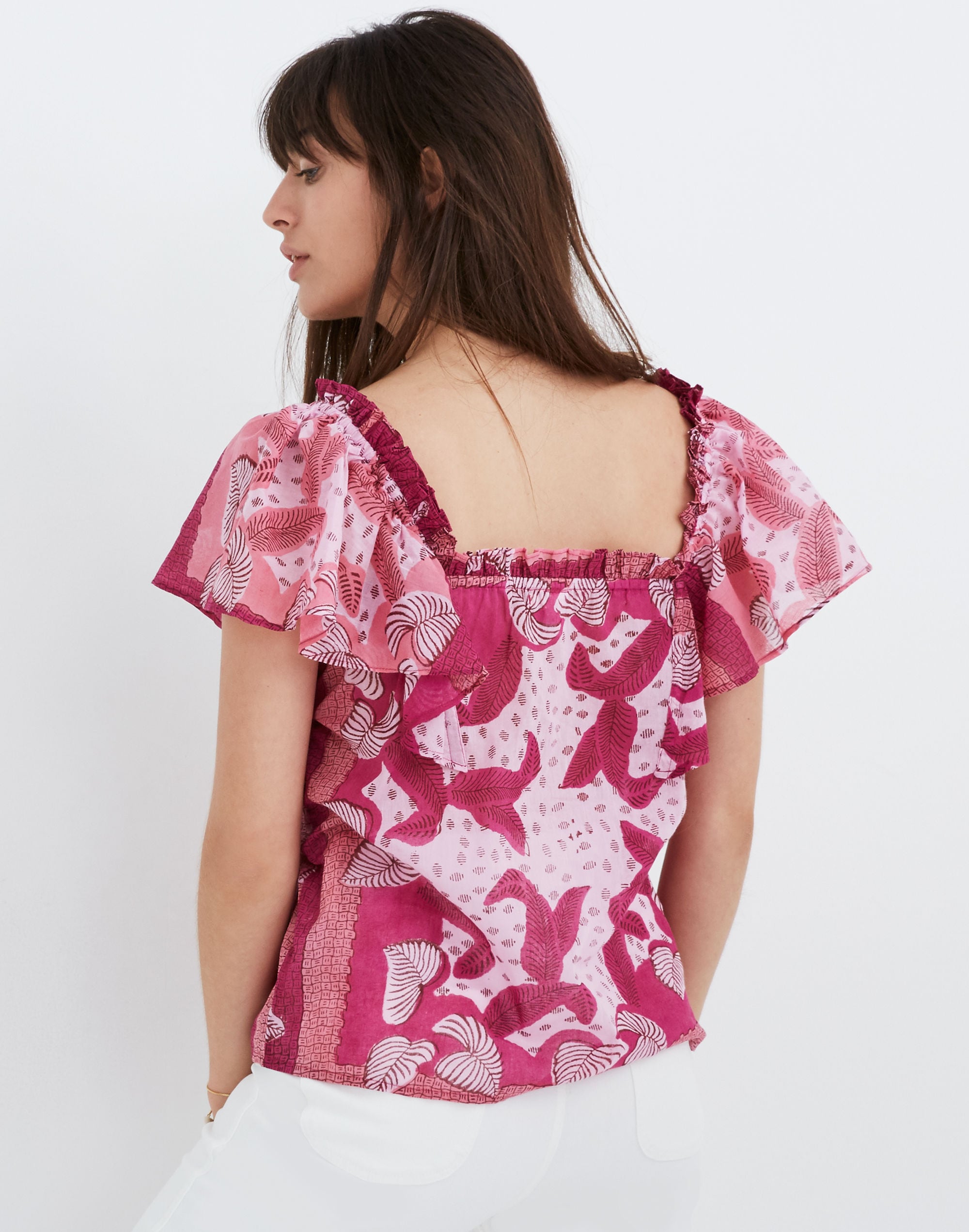 Banjanan Lupine Ruffle Top