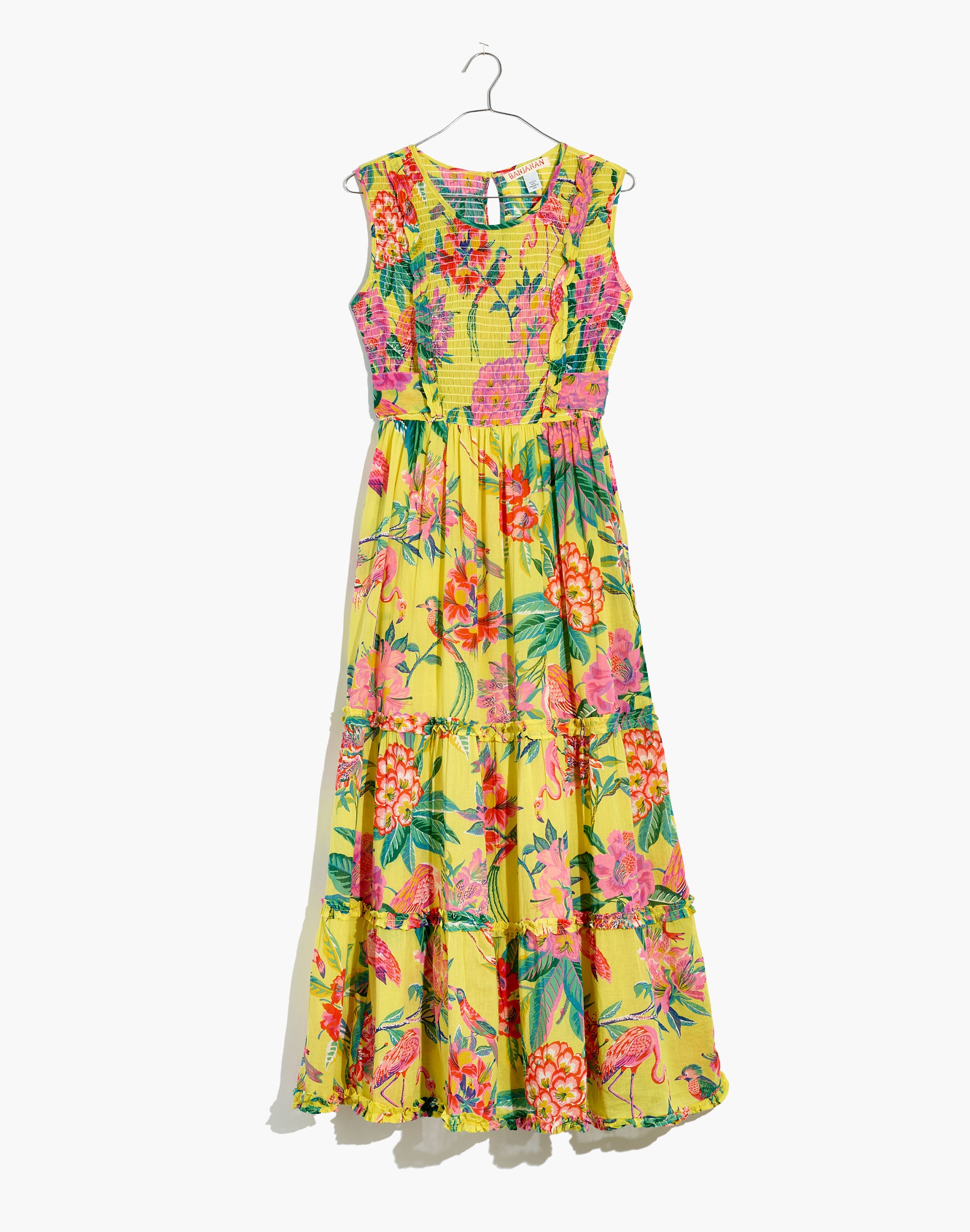 Banjanan Isha Smocked Midi Dress