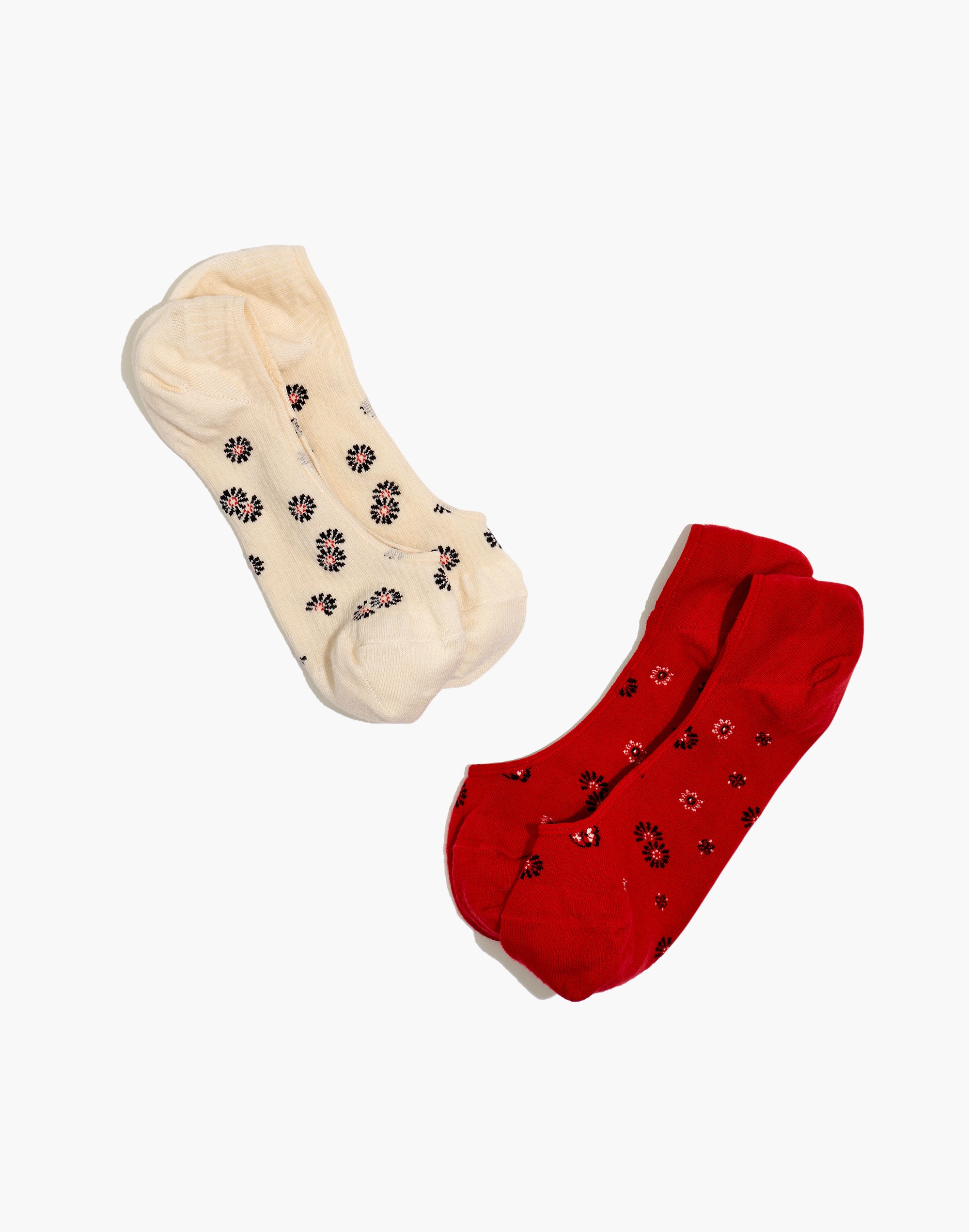 two-pack bandana blossoms low-profile socks