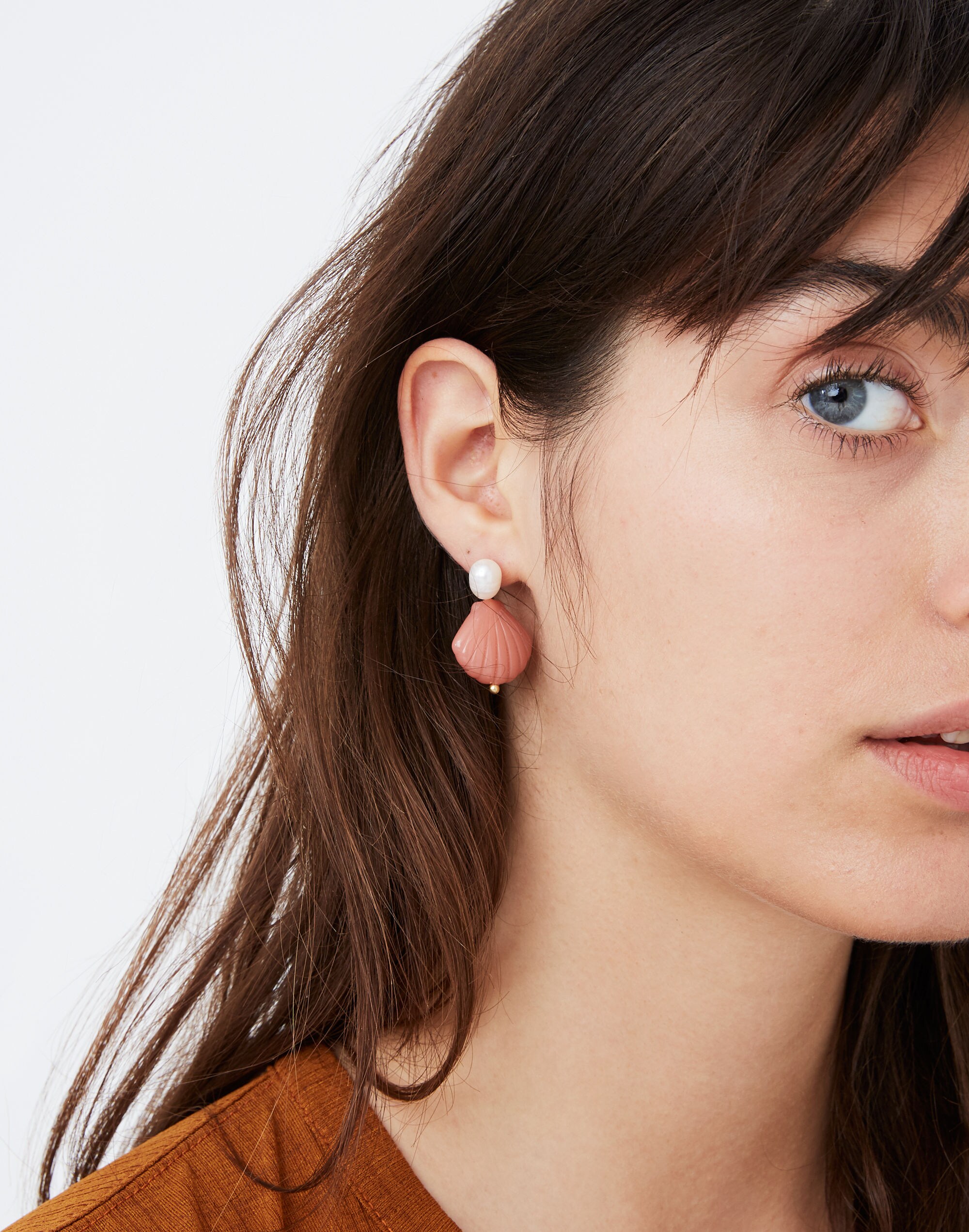 Pearl and Shell Earrings