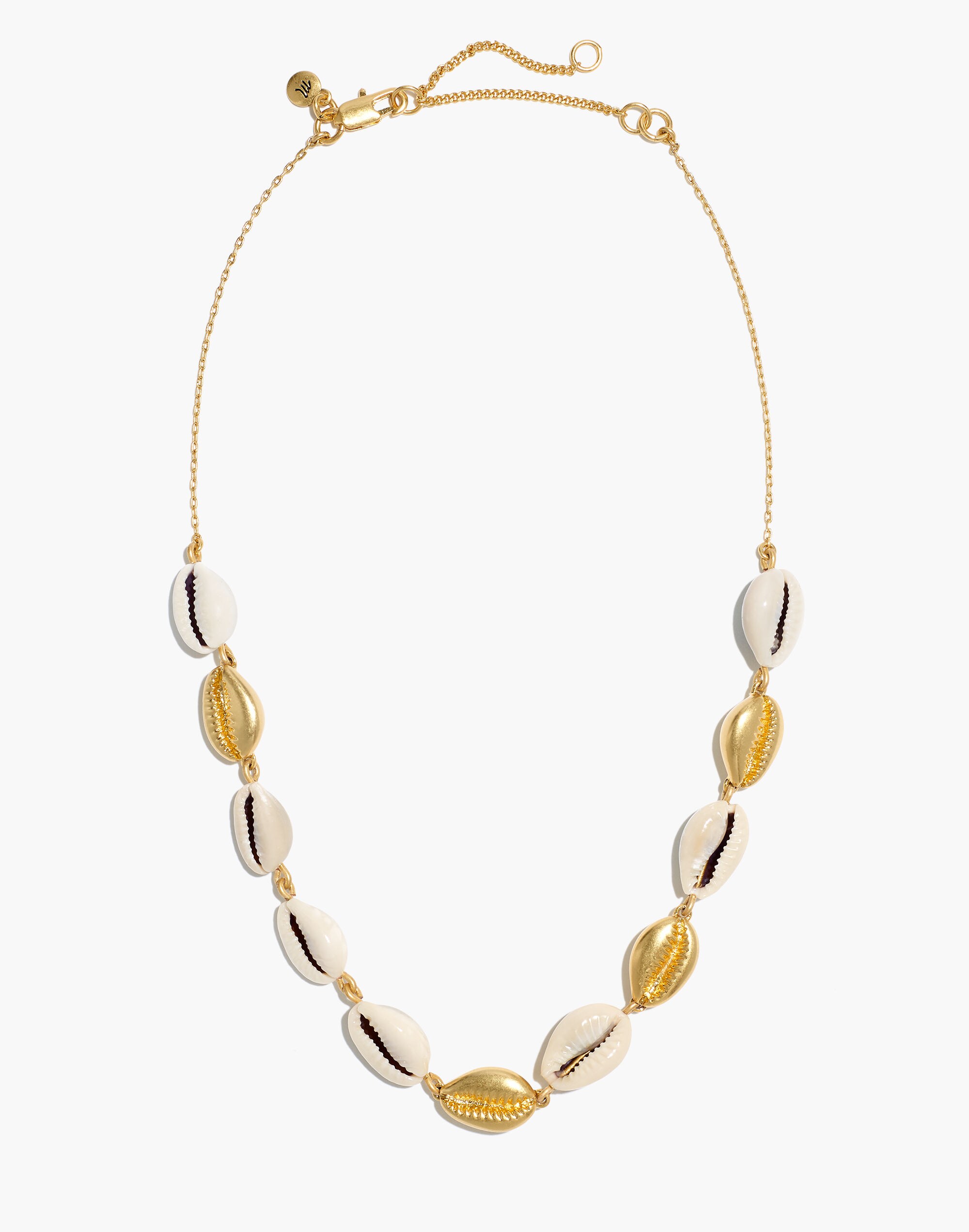 Cowrie Shell Chain Choker Necklace