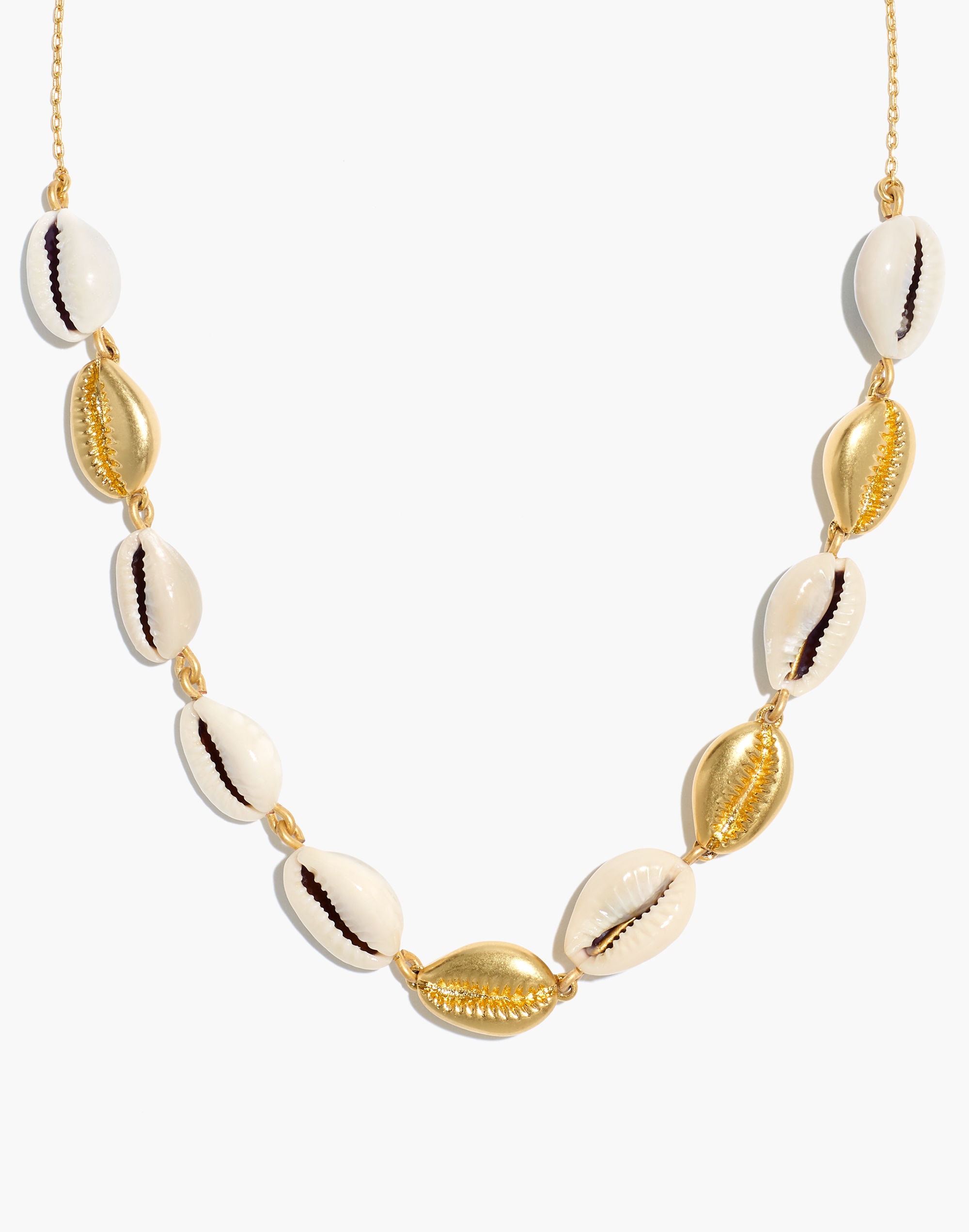 Cowrie Shell Chain Choker Necklace