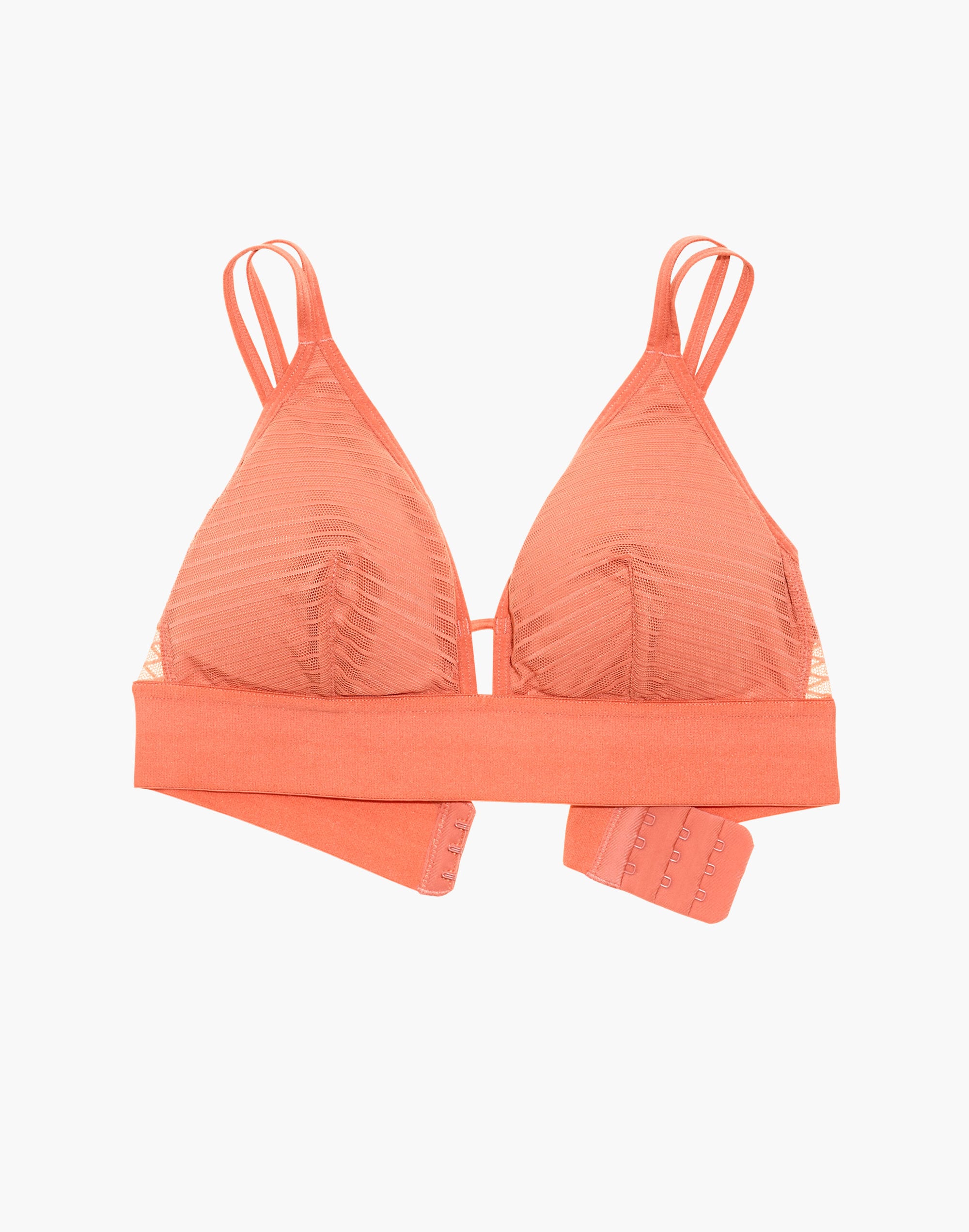 Madewell x Lively&trade; Stripe-Mesh Bralette
