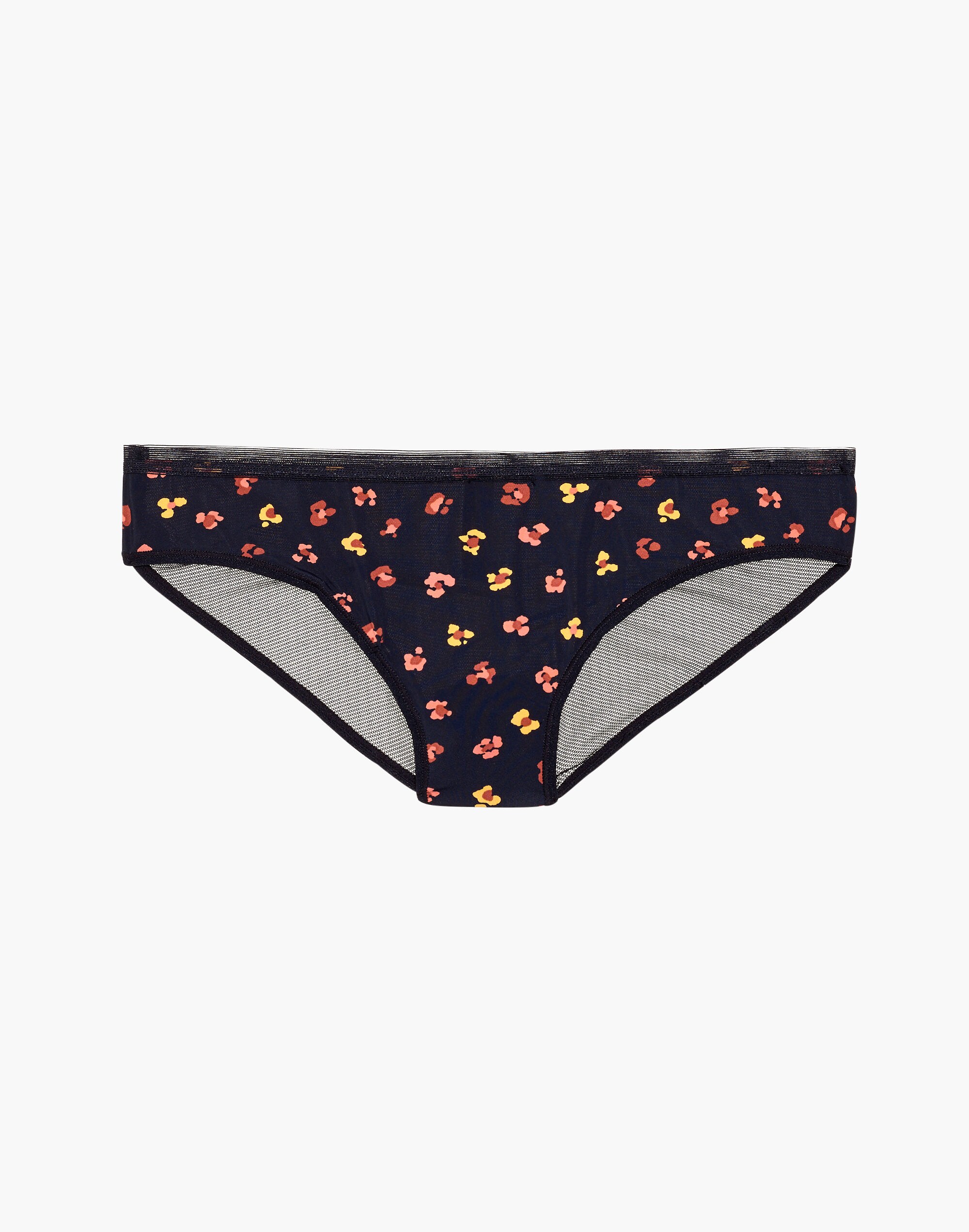 Madewell x Lively&trade; Mesh-Back Bikini in Feline Floral
