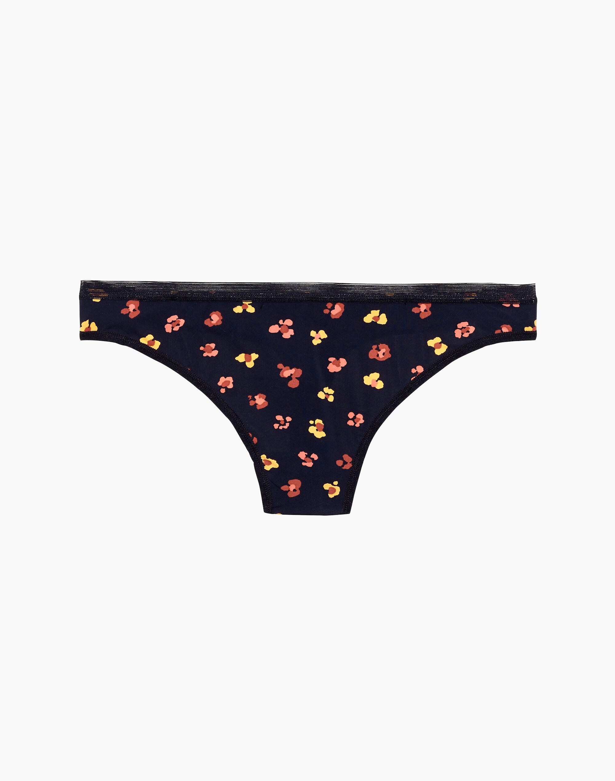 Madewell x Lively&trade; No Show Thong in Feline Floral