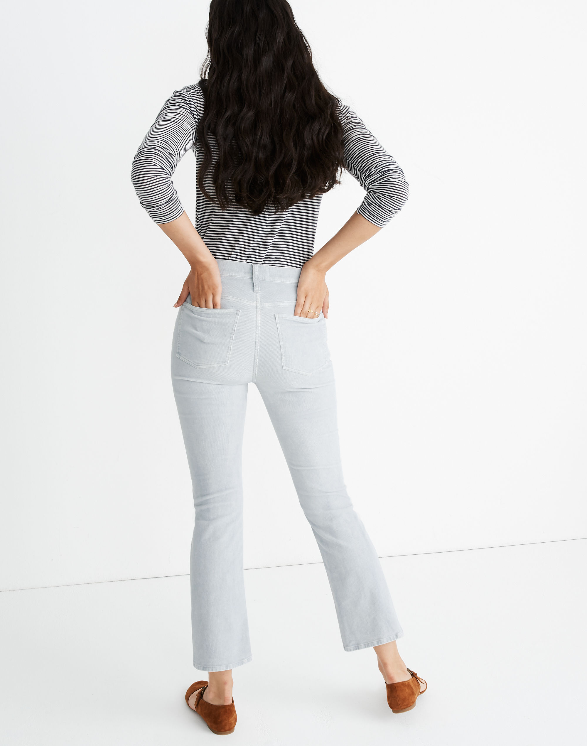 Cali Demi-Boot Jeans in Corduroy: Button-Front Edition