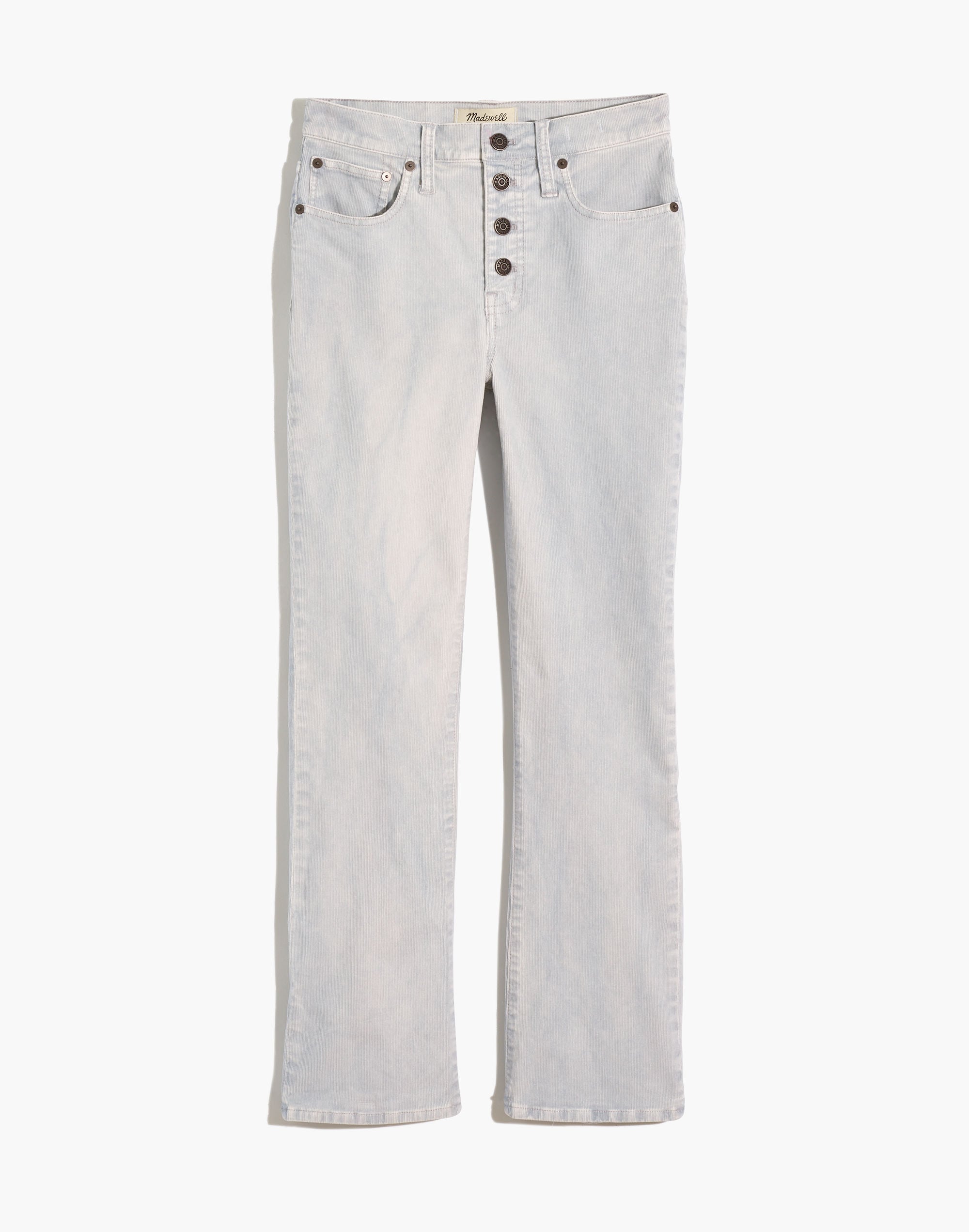 Cali Demi-Boot Jeans in Corduroy: Button-Front Edition