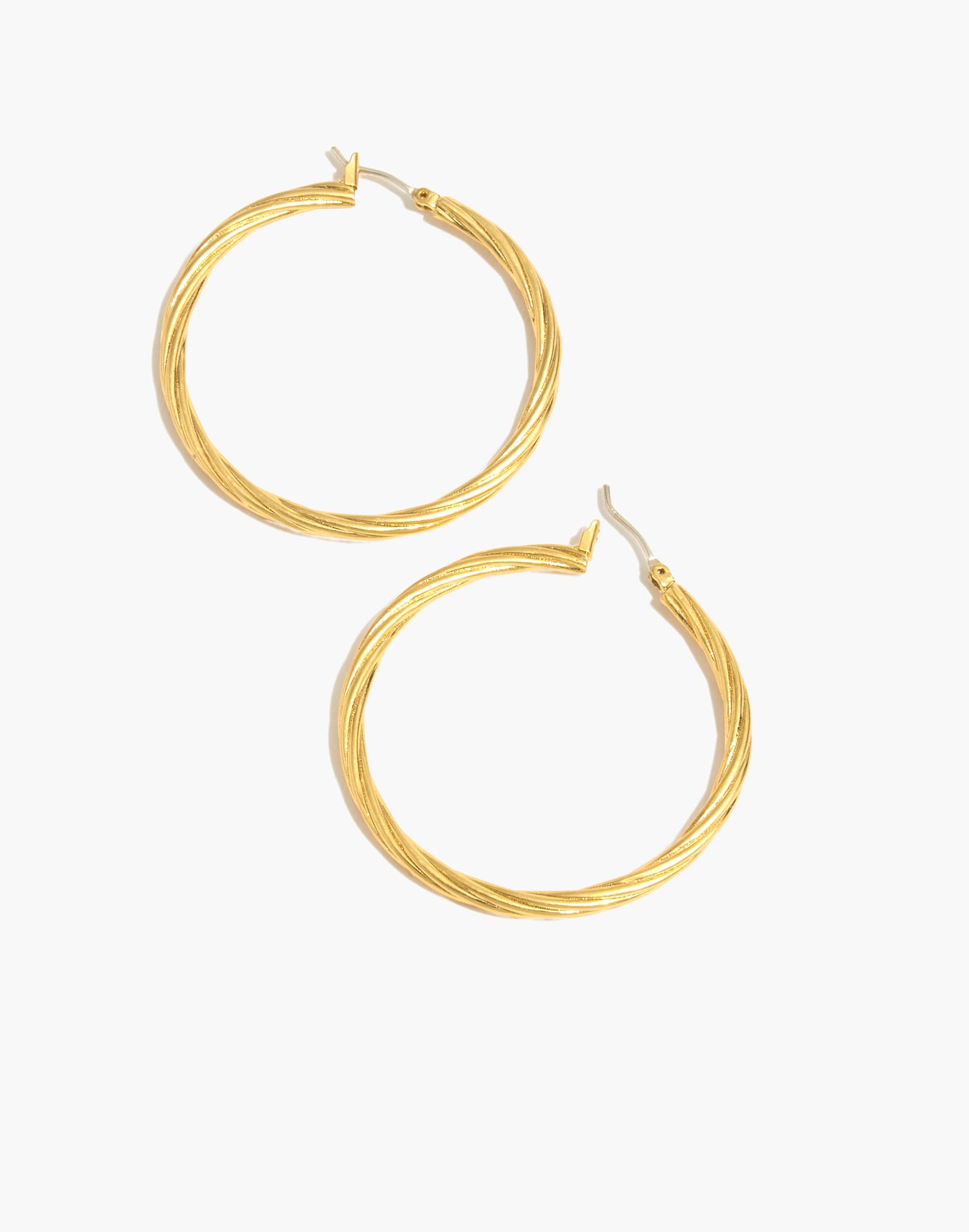 Oversized Twist Hoop Earrings