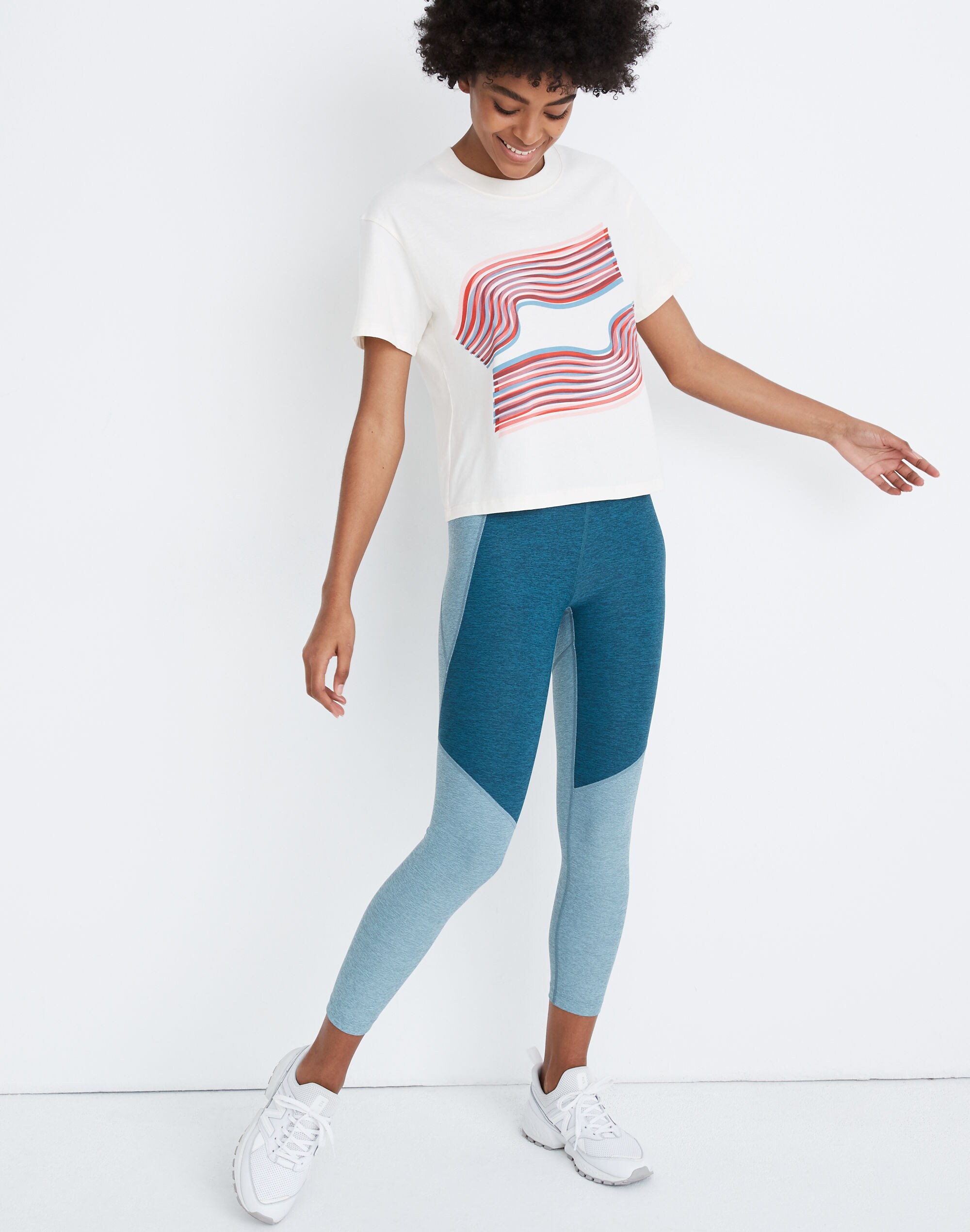 Madewell x Outdoor Voices&reg; Easy Crop Tee