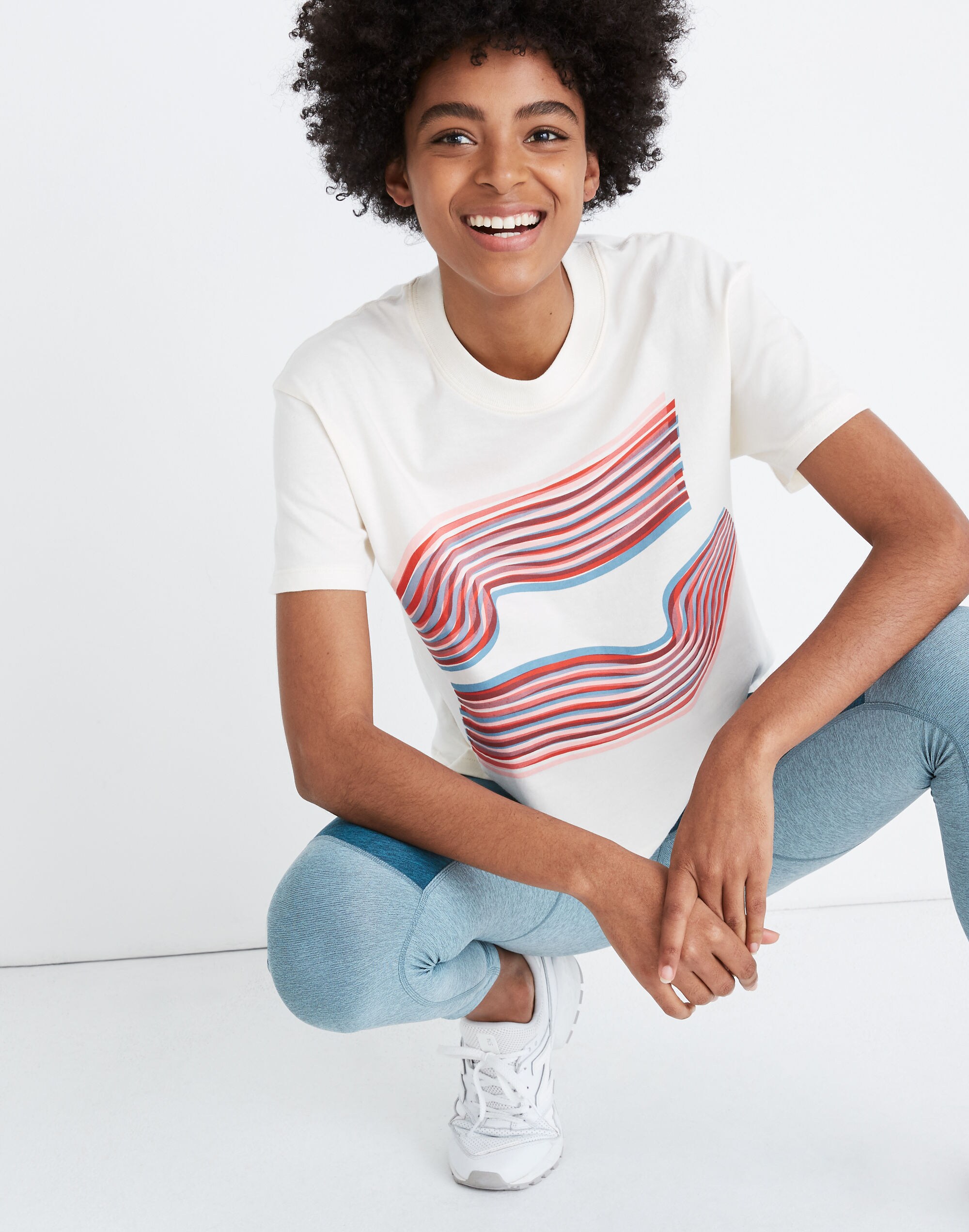 Madewell x Outdoor Voices&reg; Easy Crop Tee