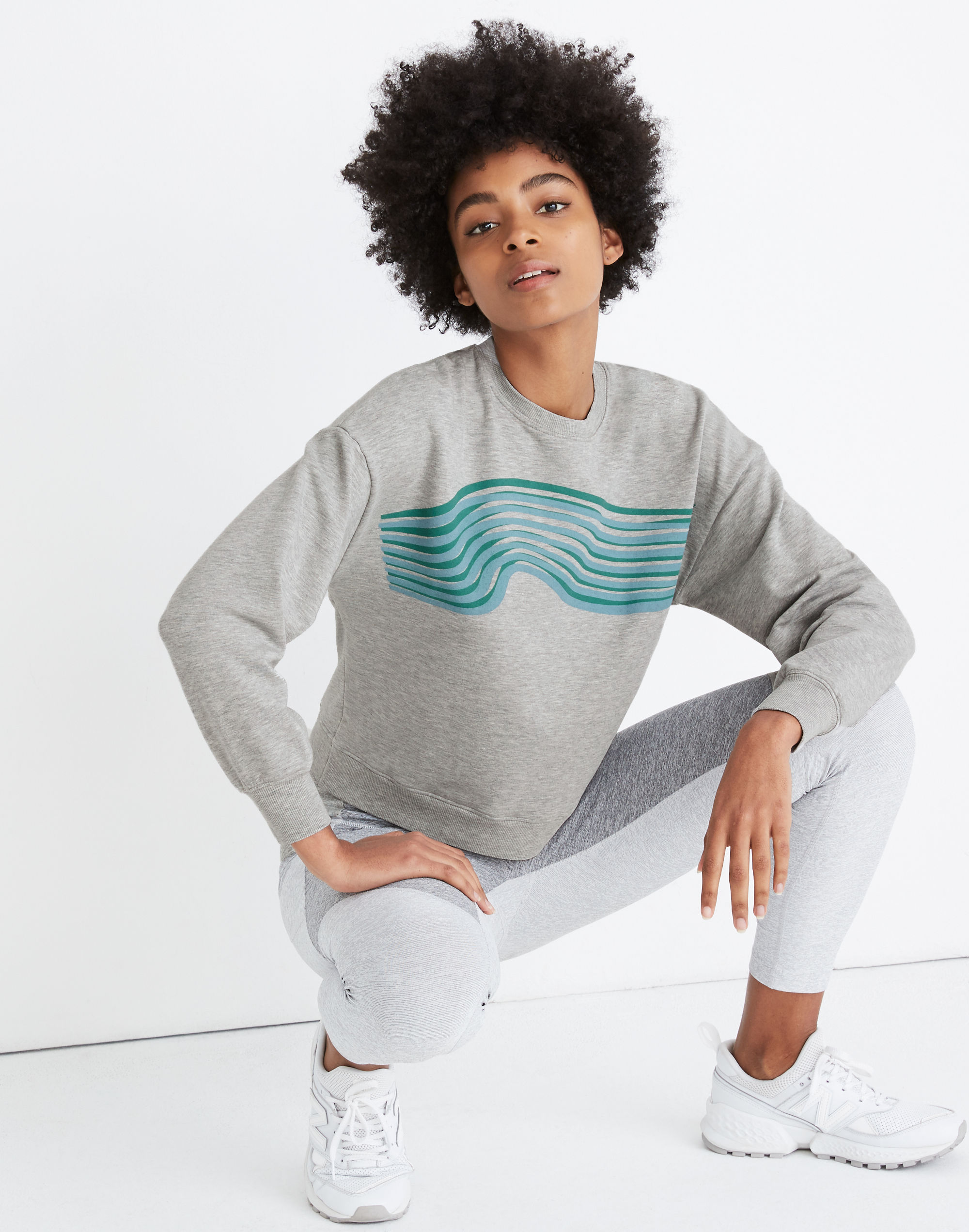 Madewell x Outdoor Voices&reg; Crop Sweatshirt