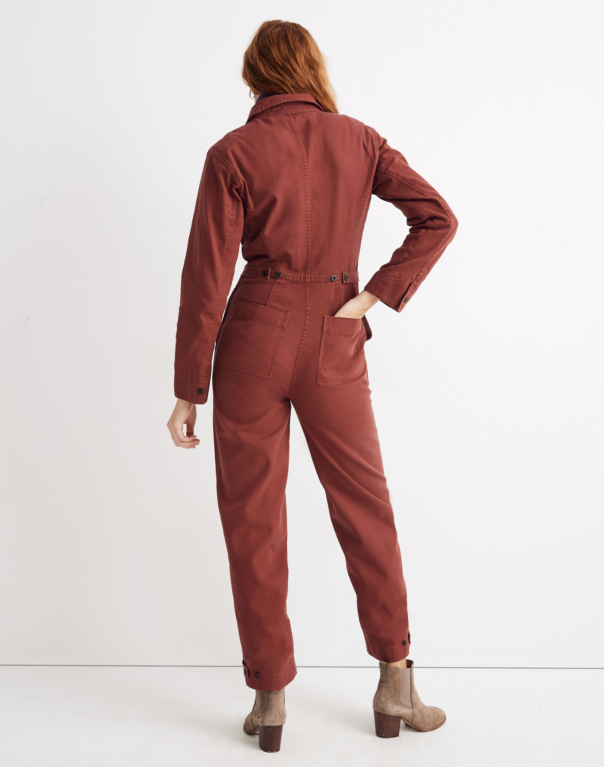 Straight-Leg Coverall Jumpsuit