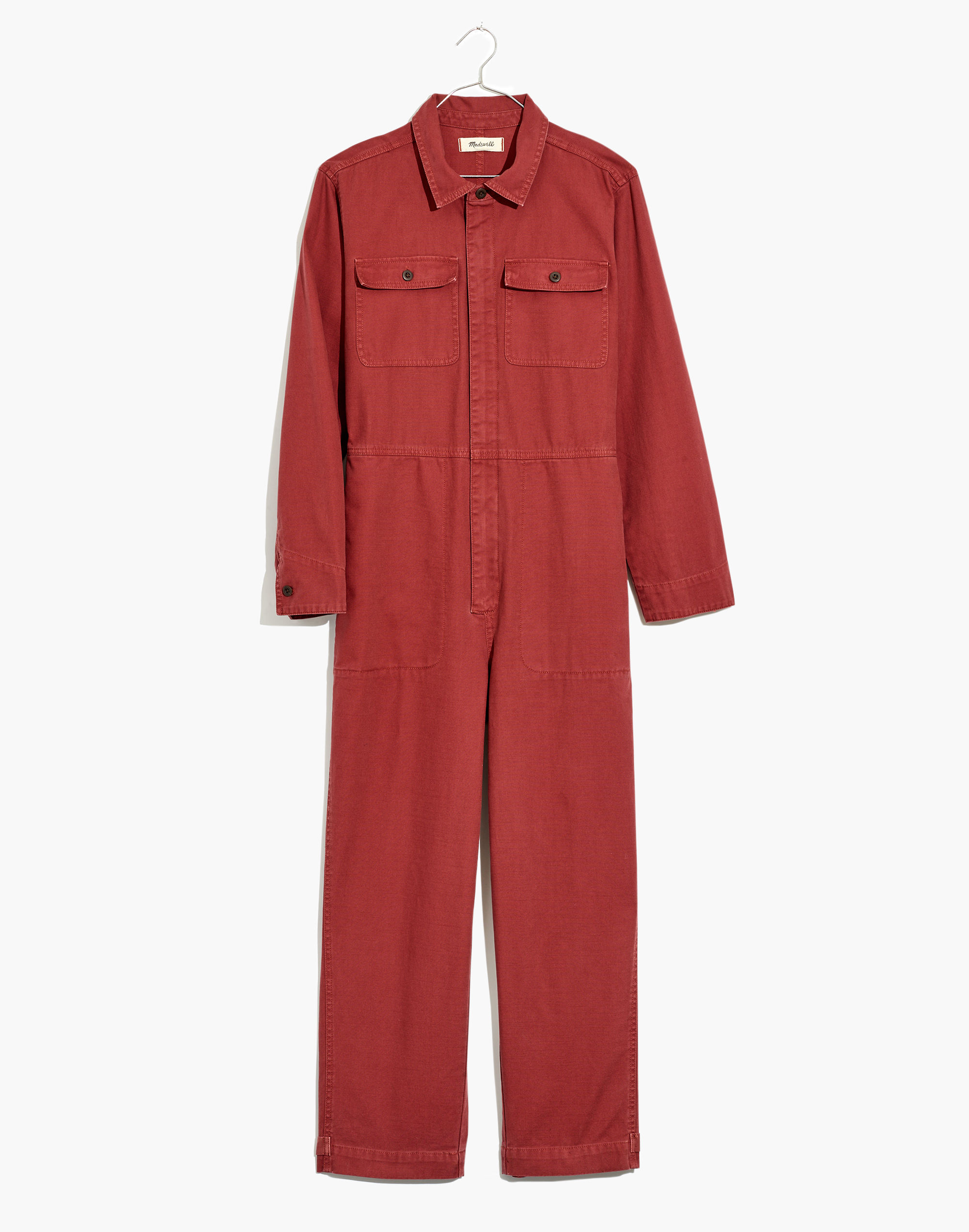 Straight-Leg Coverall Jumpsuit