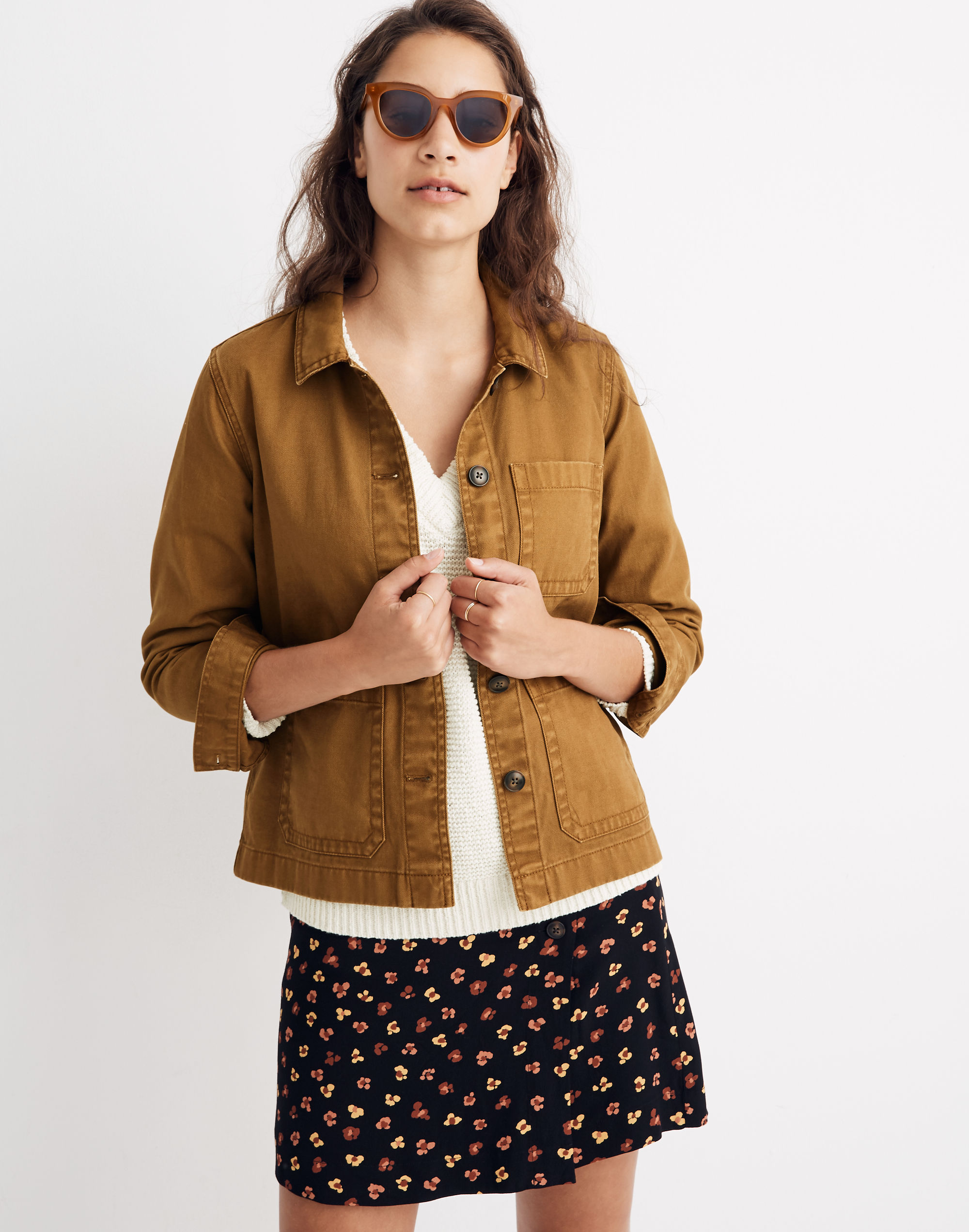 garment-dyed ashwood chore coat