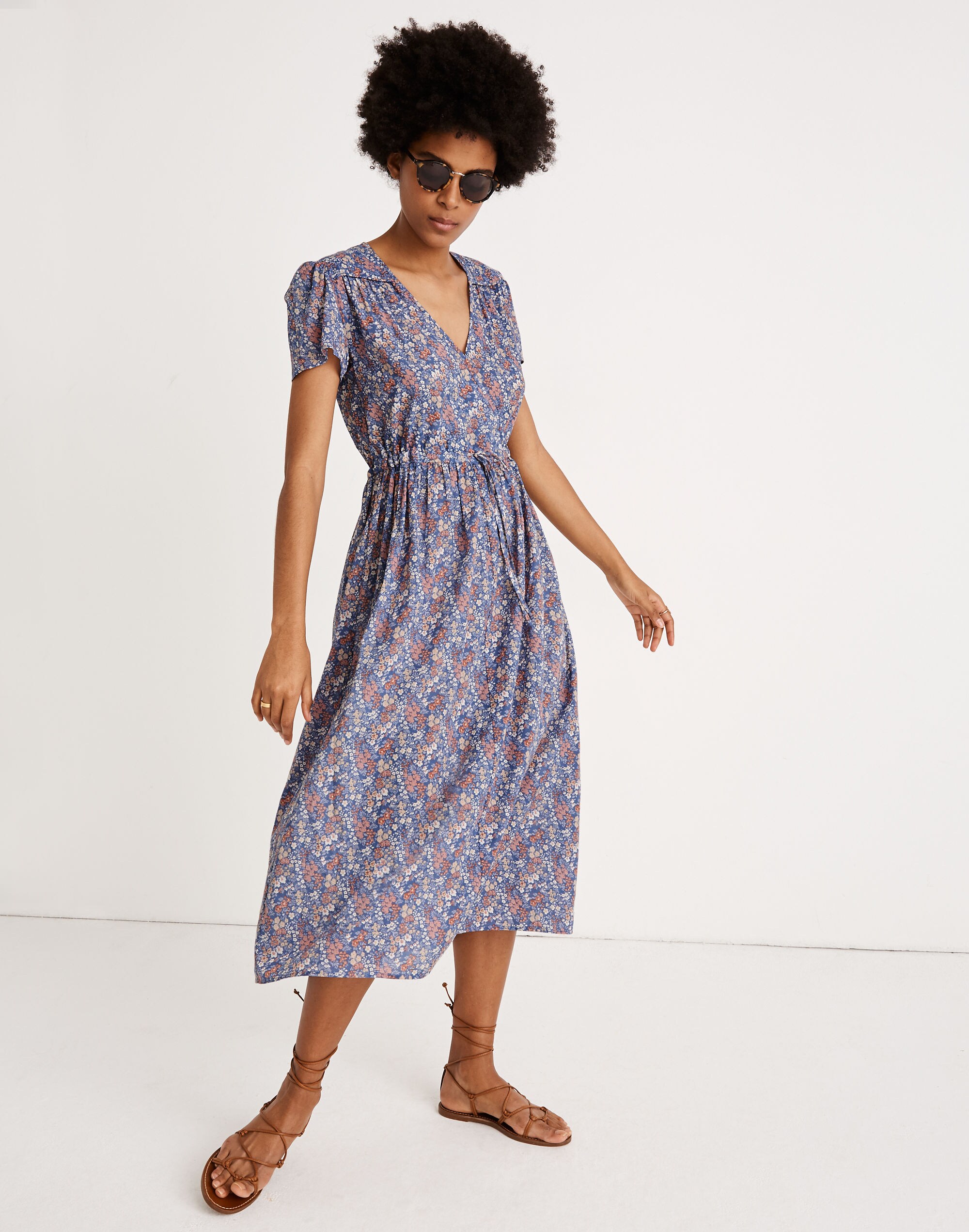 Madewell x Christy Dawn Dawn Midi Dress in Floral Garden