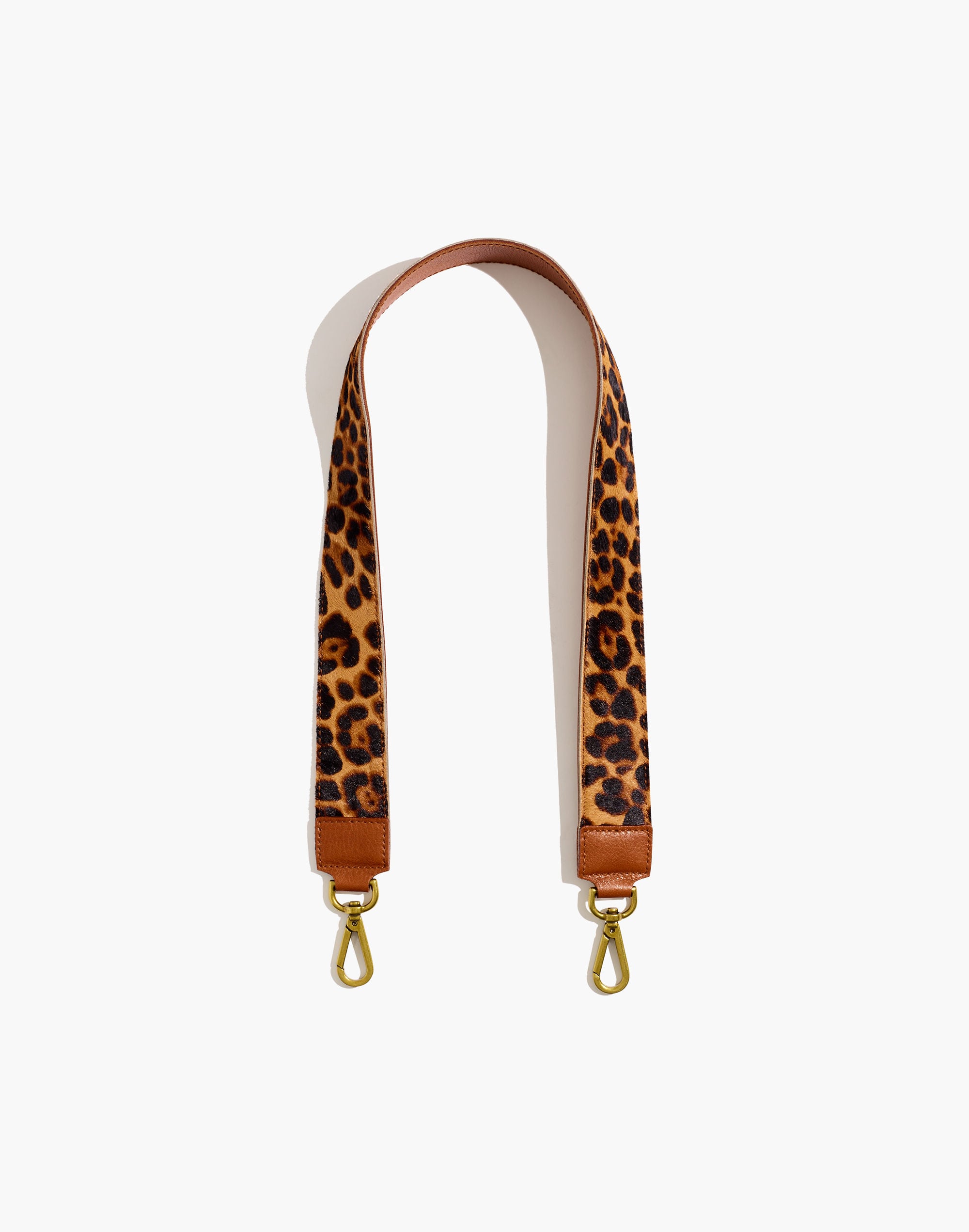 the shoulder bag strap: leopard calf hair edition