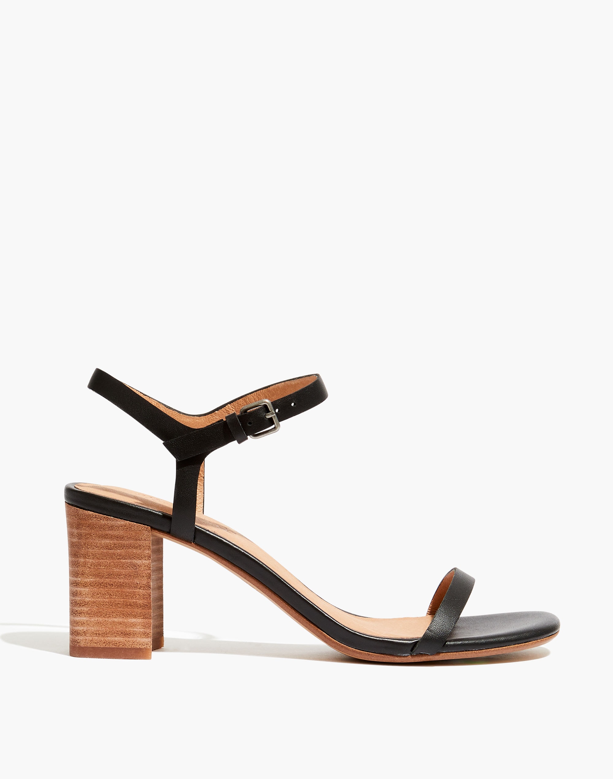 The Holly Ankle-Strap Sandal in Leather