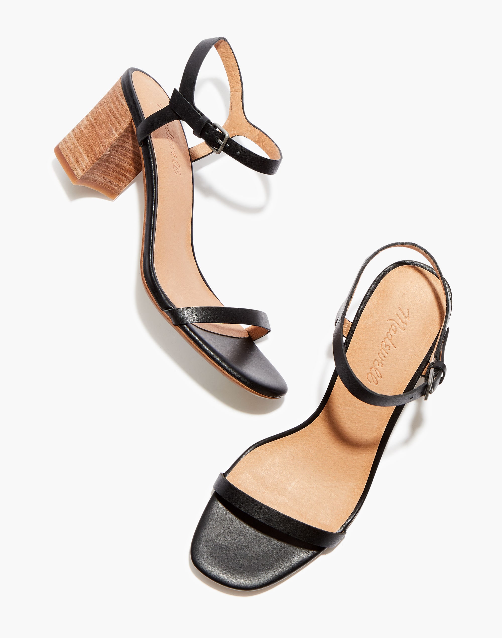 The Holly Ankle-Strap Sandal in Leather