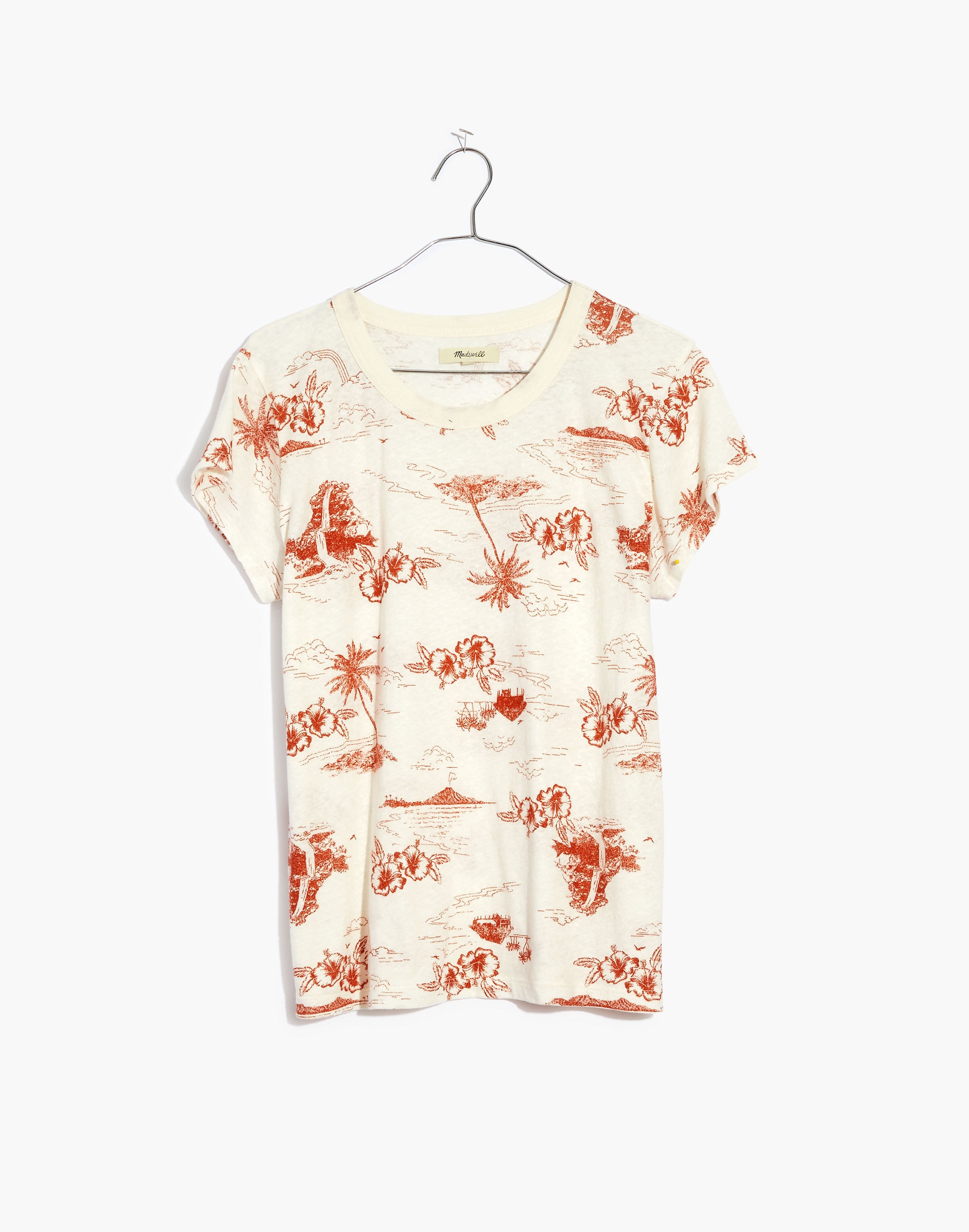 The Perfect Vintage Tee in Paradise Toile