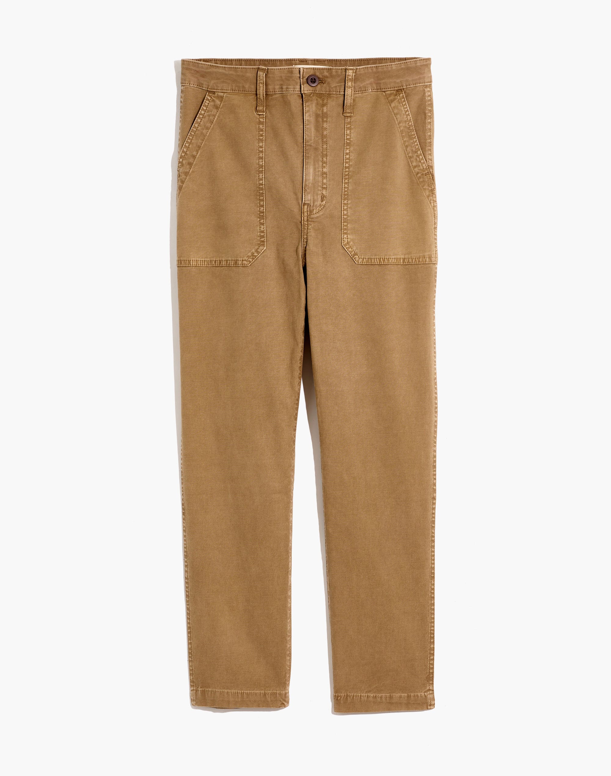 Curvy Stovepipe Fatigue Pants: TENCEL&trade; Lyocell Edition