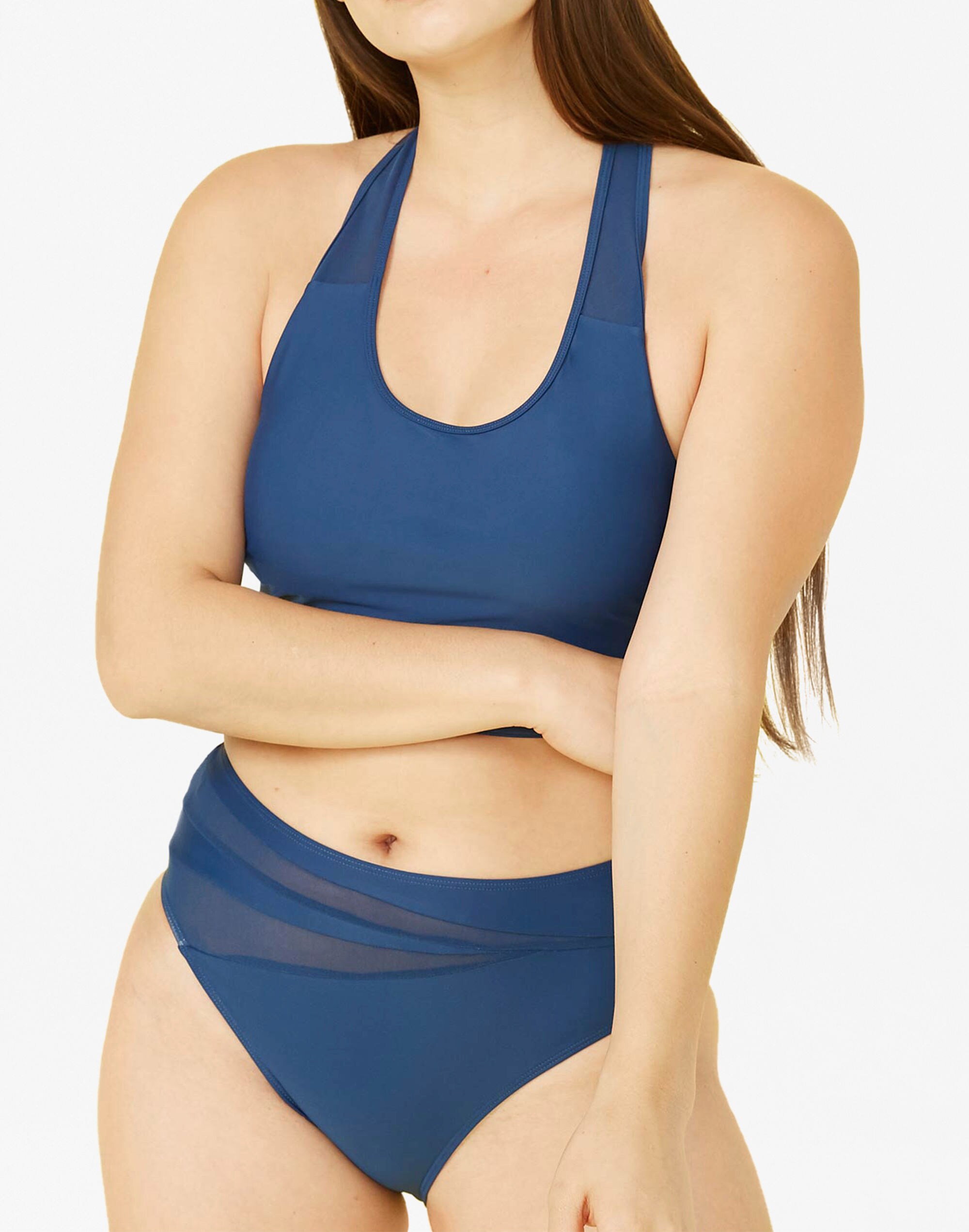 Summersalt&reg; Mesh High-Leg High-Rise Bikini Bottom