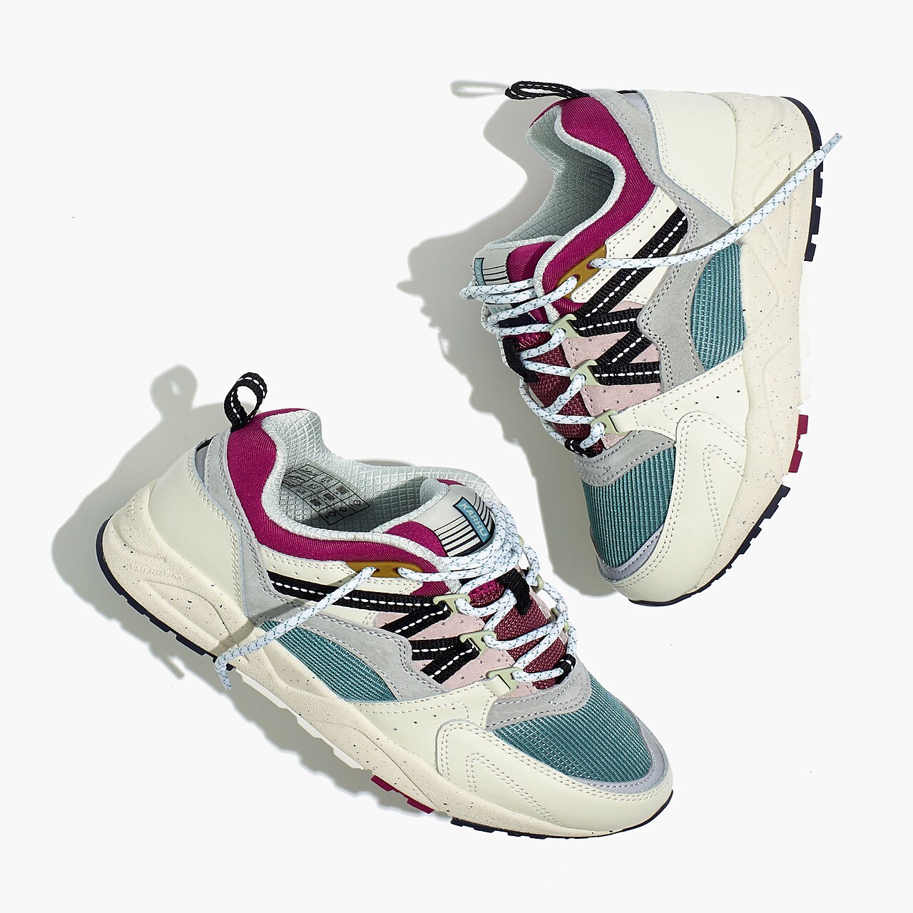 Mw Karhu Unisex Suede Fusion 2.0 Lace-up Sneakers In Lily White / Gray Violet
