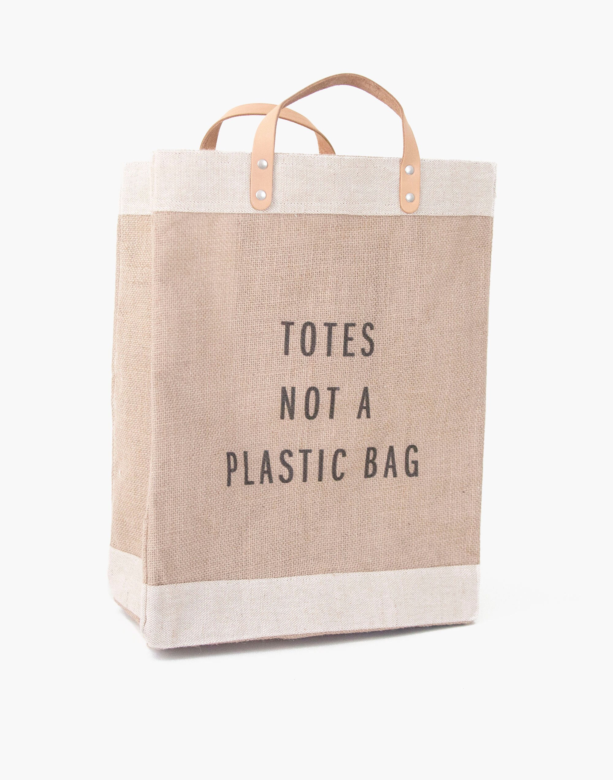 Apolis Totes Not a Plastic Bag Reusable Market Tote Bag