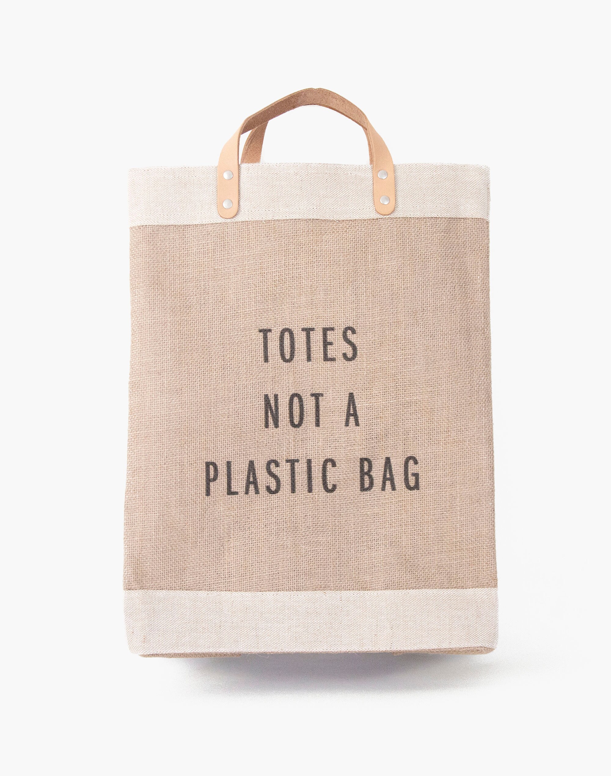 Apolis Totes Not a Plastic Bag Reusable Market Tote Bag