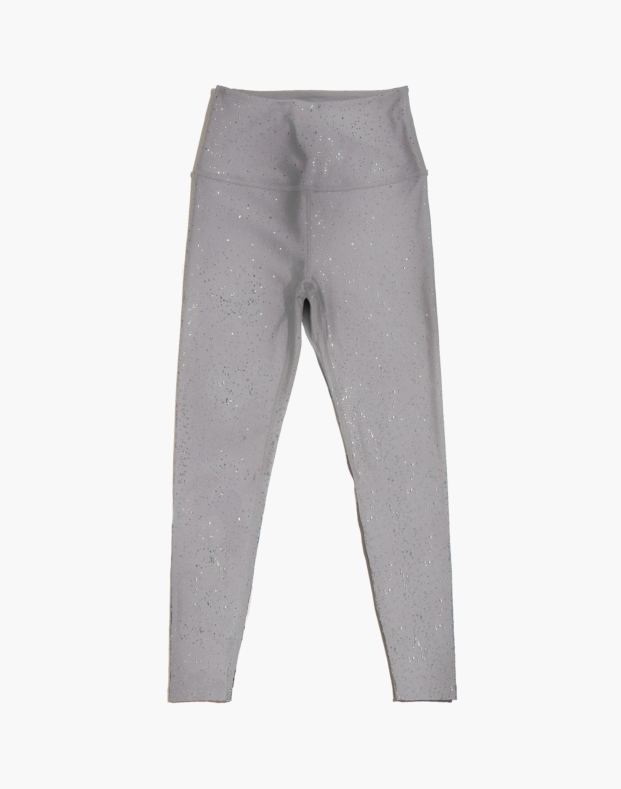 Beyond Yoga High-Waisted Midi Leggings in Alloy Sparkle