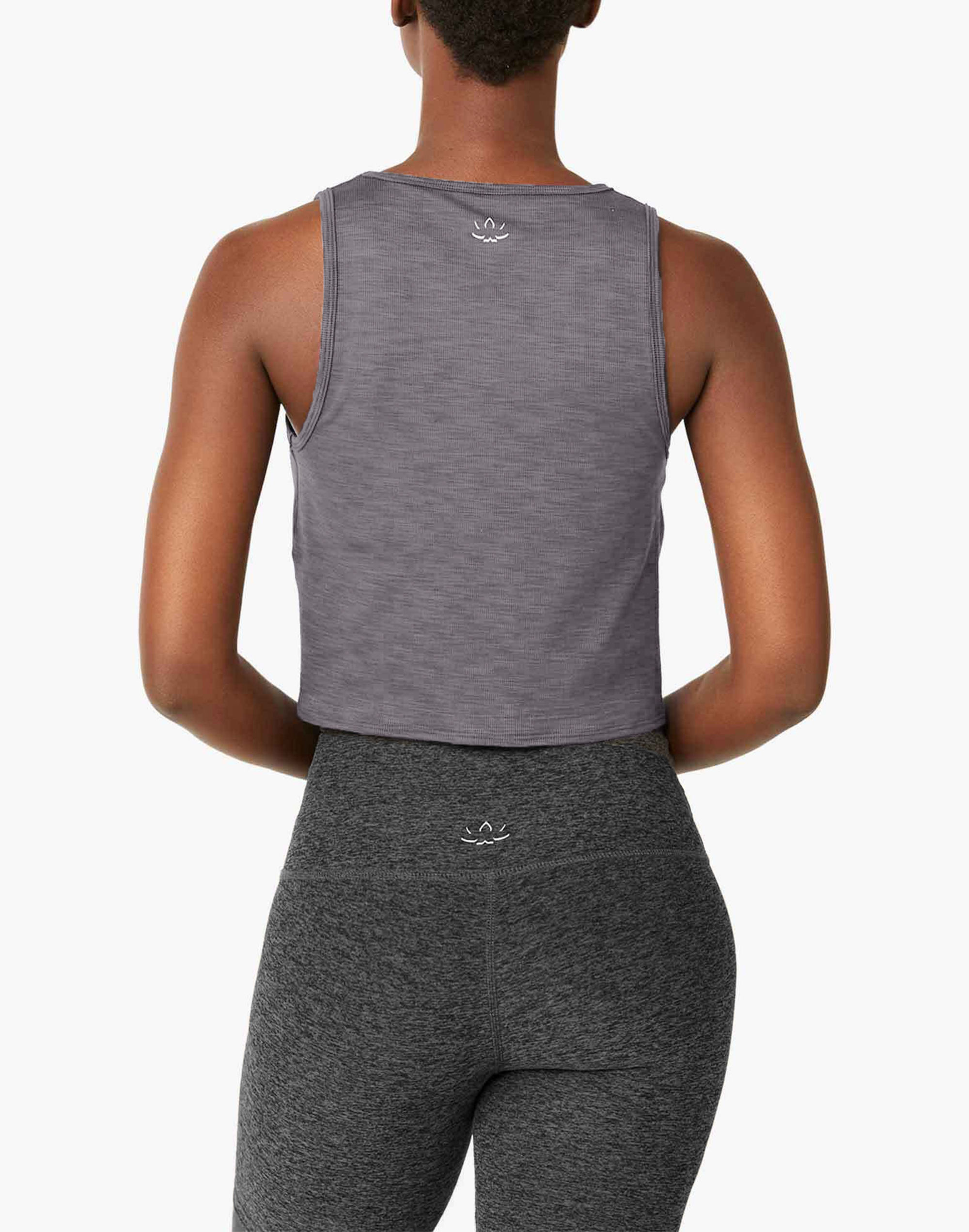 Beyond Yoga Favorite Lounge Cropped Tank in Heather Rib