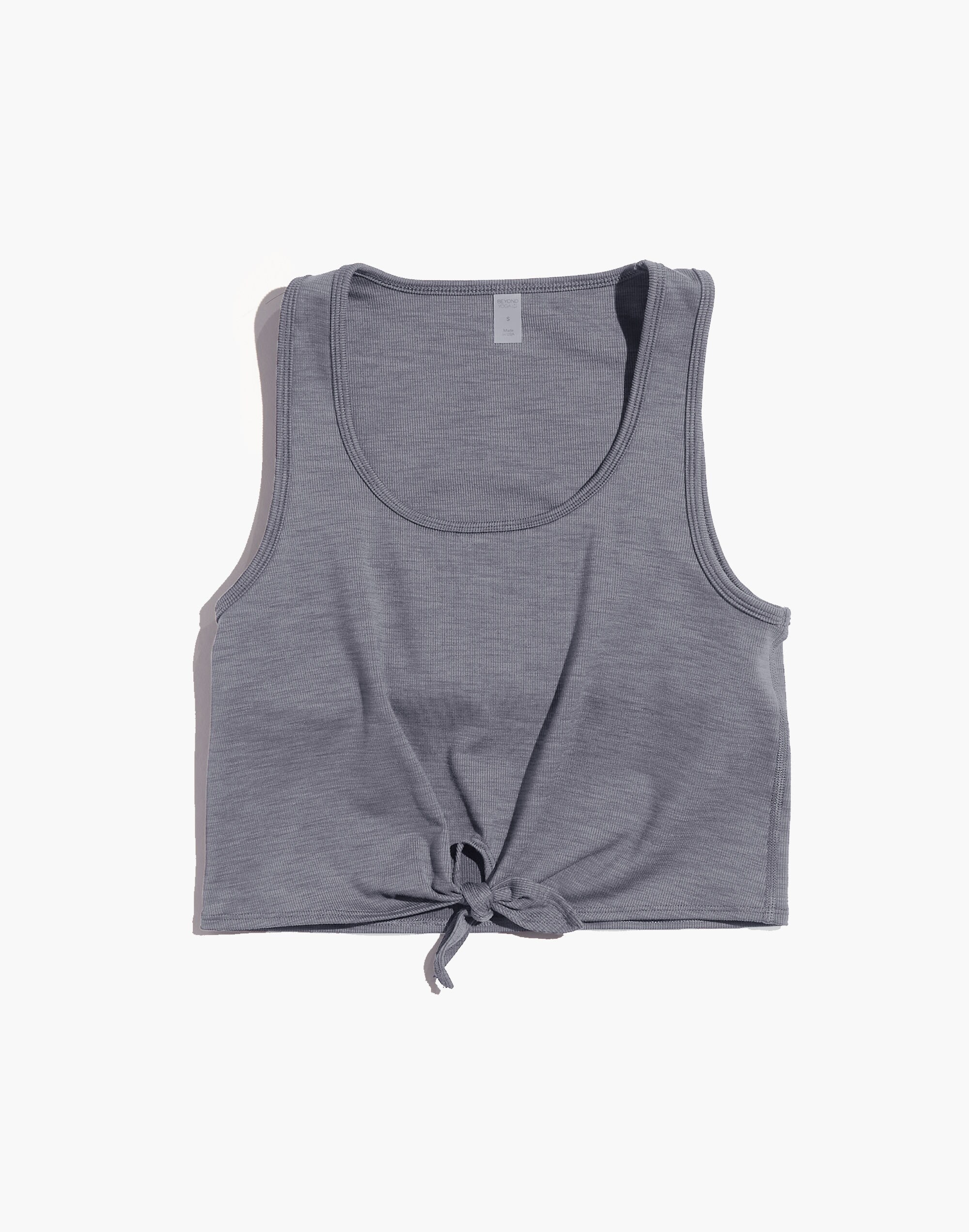 Beyond Yoga Favorite Lounge Cropped Tank in Heather Rib