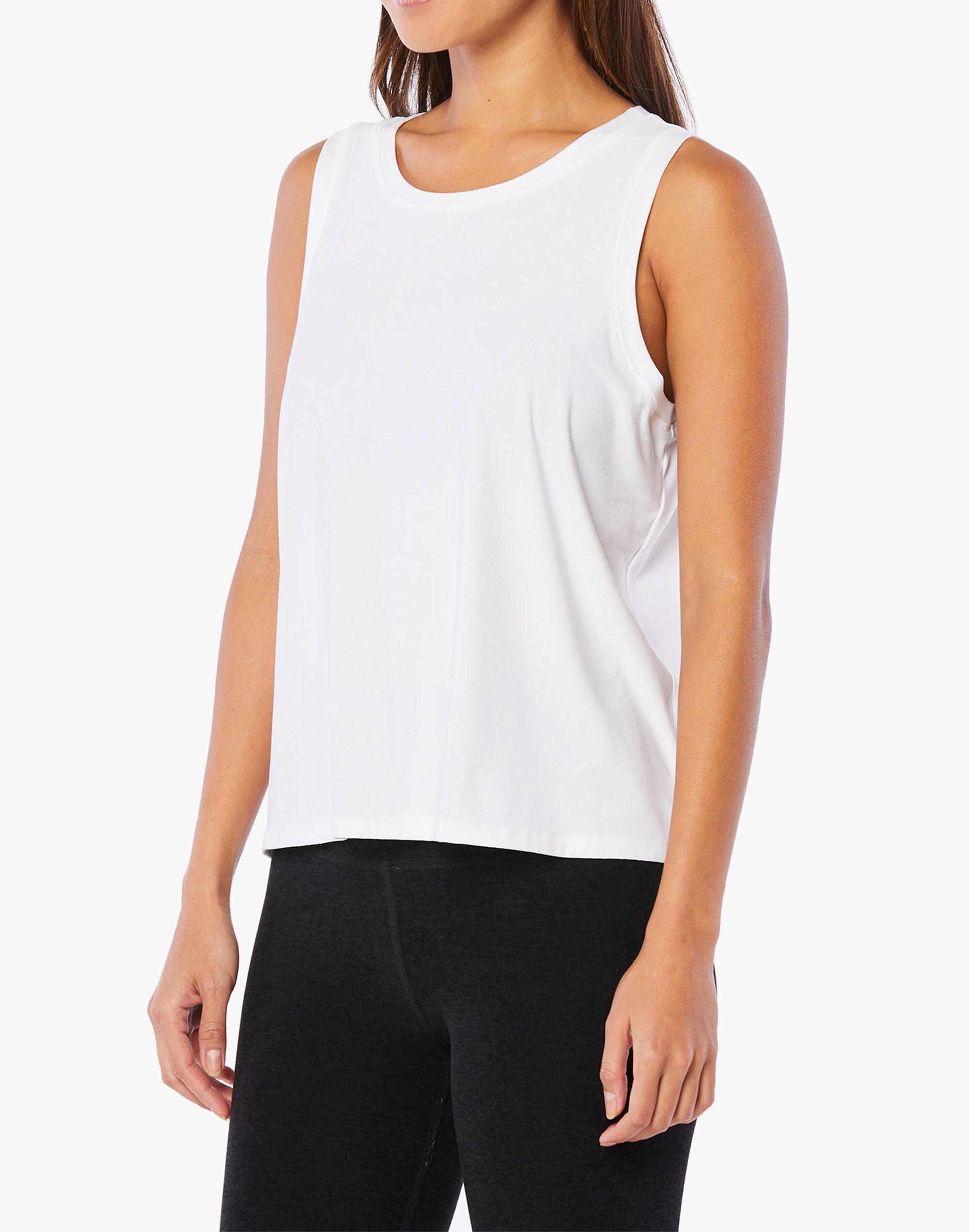 Beyond Yoga Balanced Muscle Tank in Featherweight Spacedye