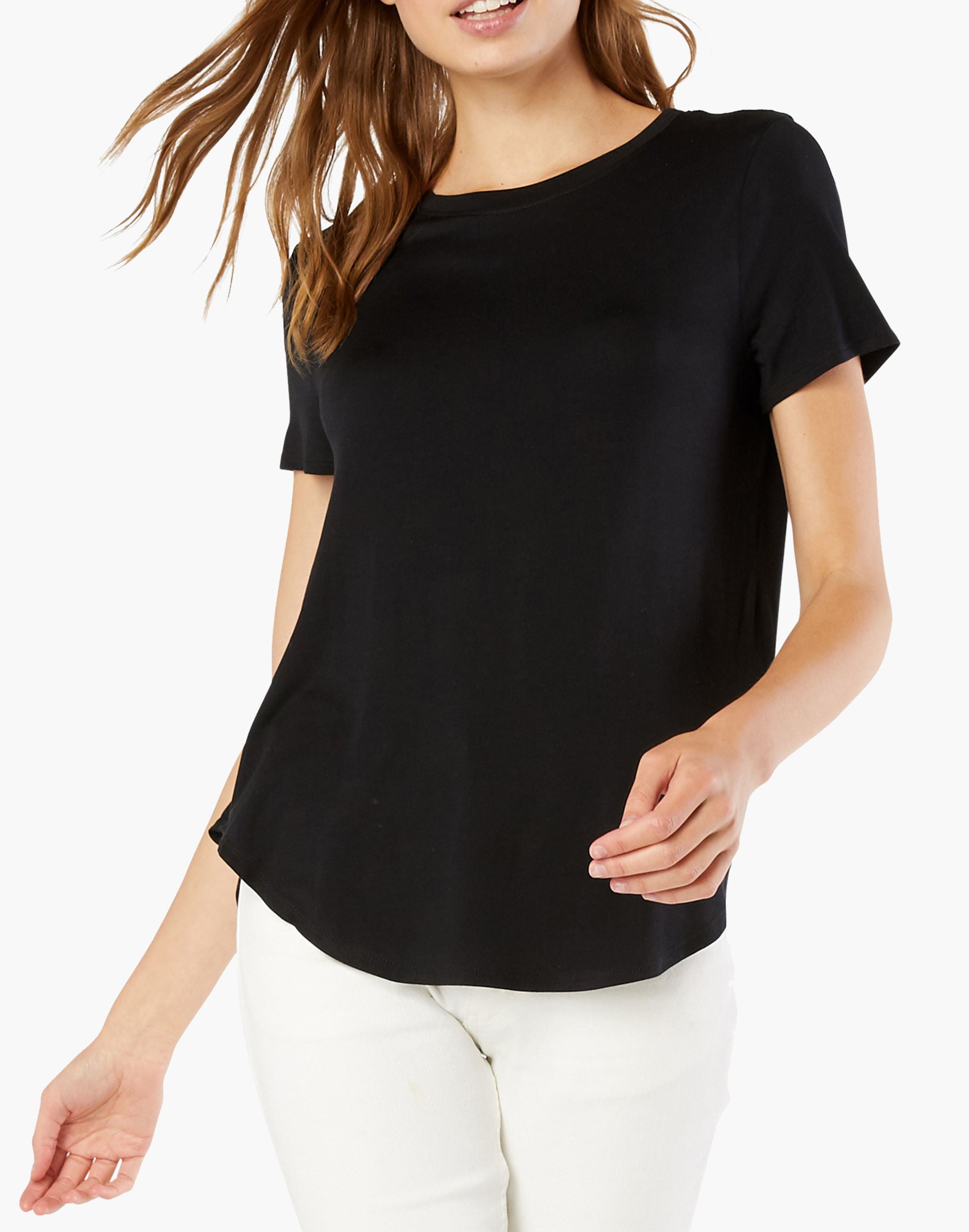 Beyond Yoga On The Down Low Tee in Featherweight Spacedye