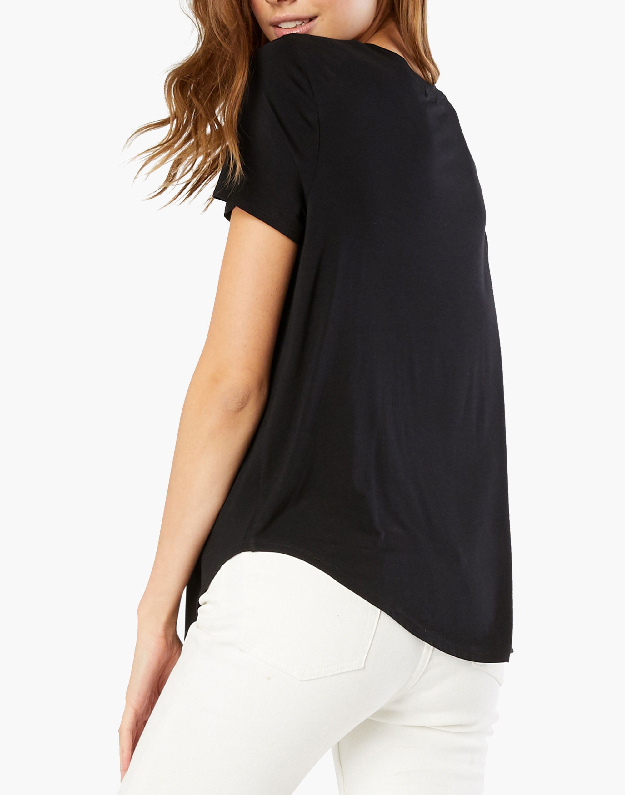 Beyond Yoga On The Down Low Tee in Featherweight Spacedye