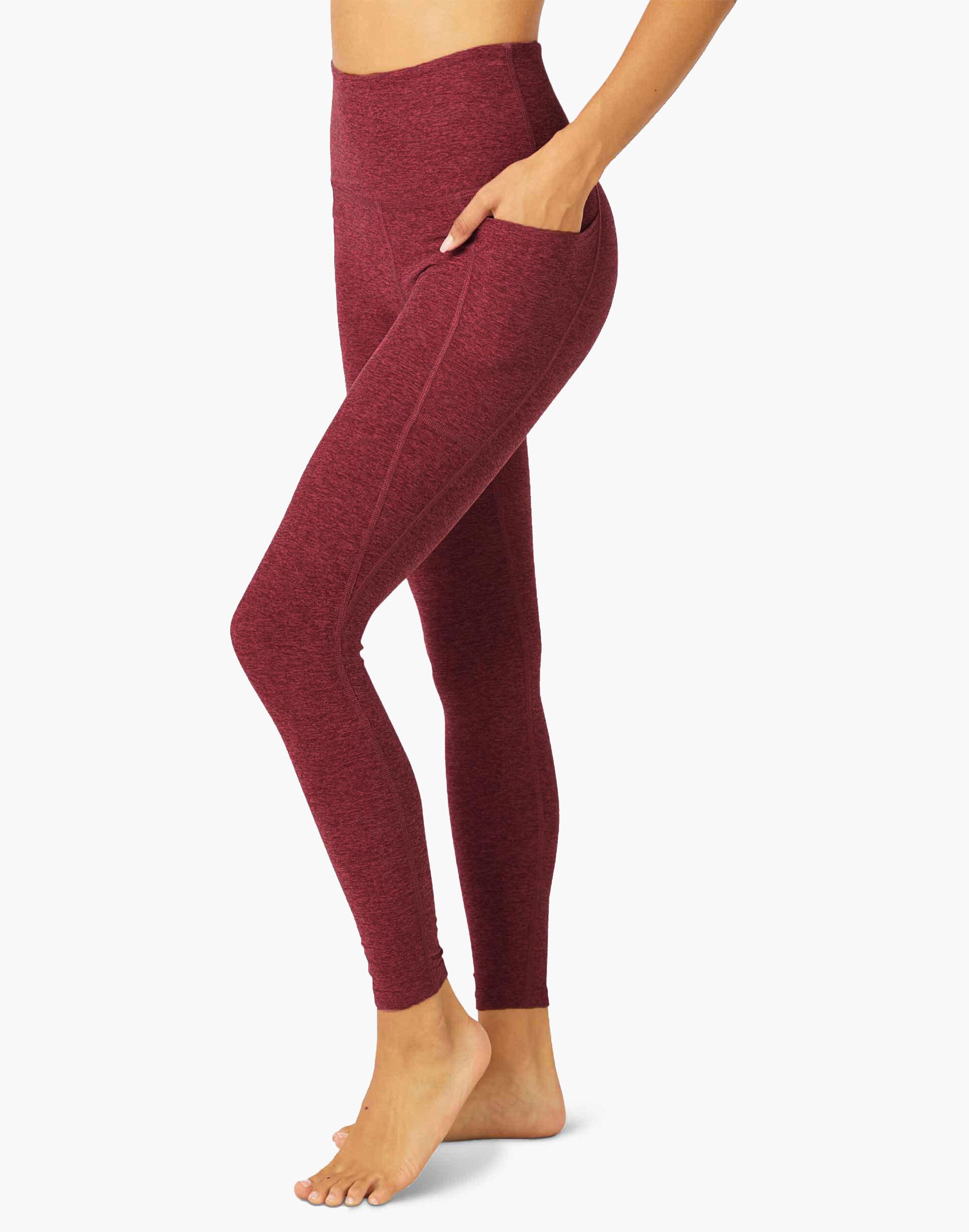 Beyond Yoga Out of Pocket High-Waisted Midi Leggings in Spacedye