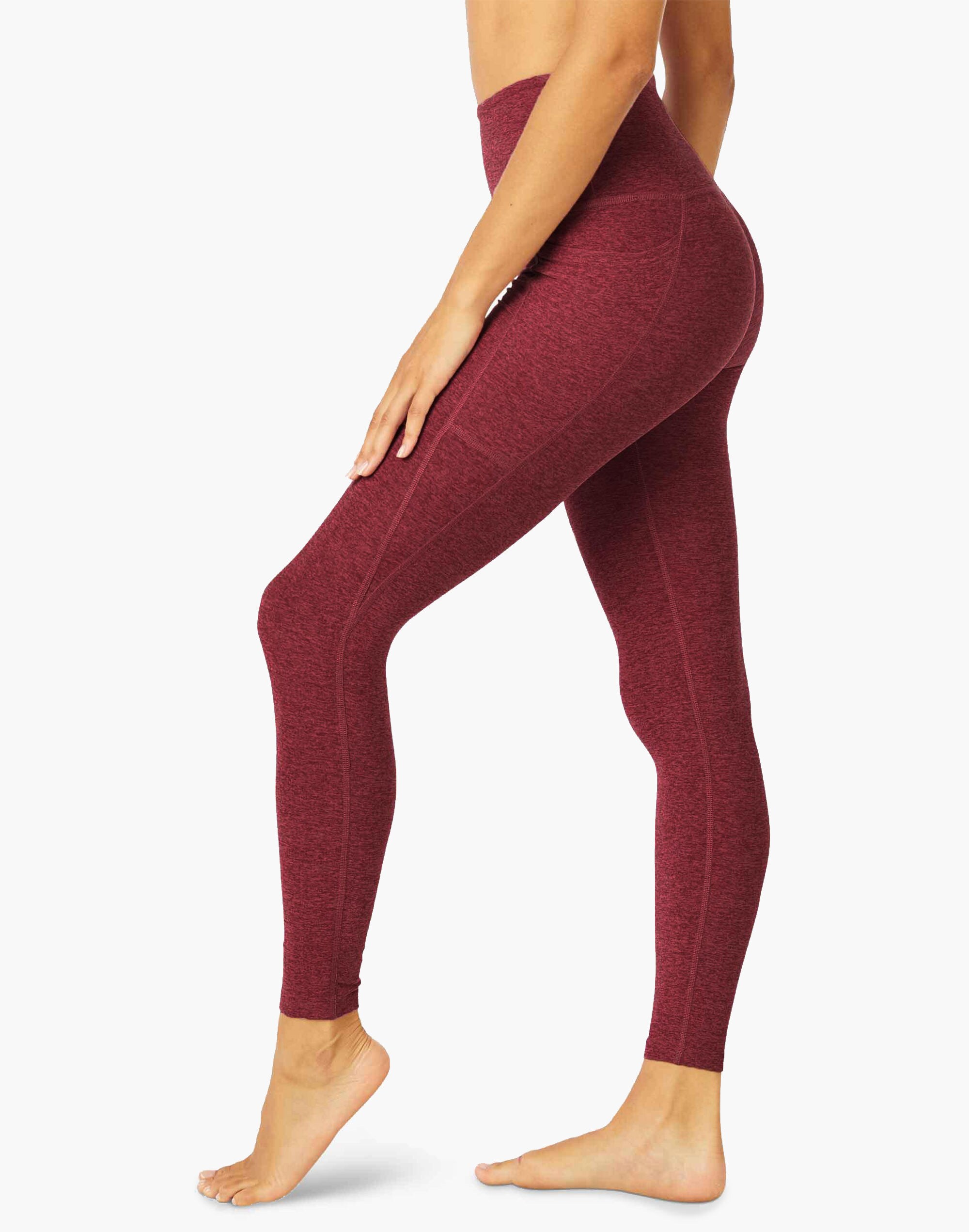 Beyond Yoga Out of Pocket High-Waisted Midi Leggings in Spacedye