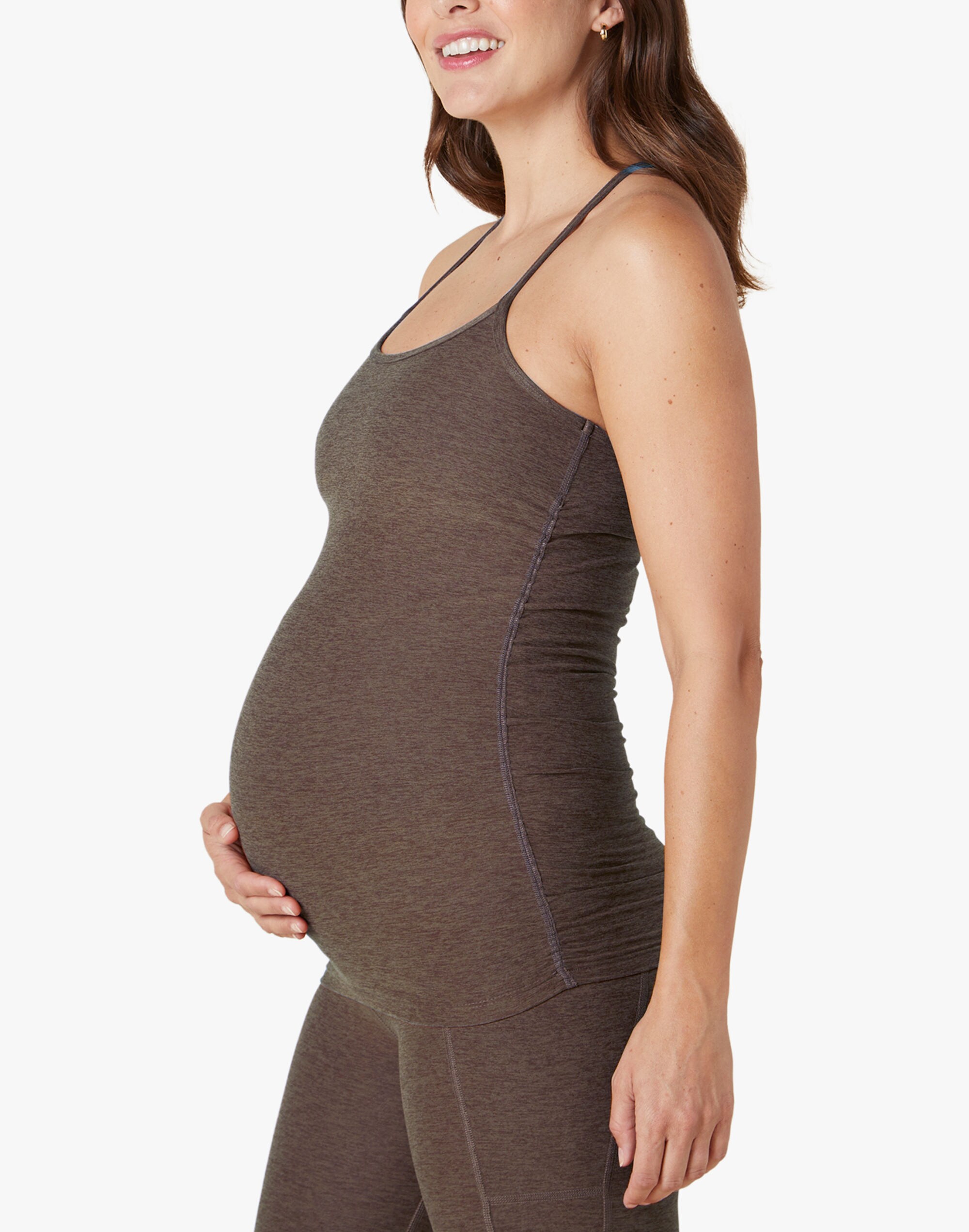 Beyond Yoga Maternity Slim Racerback Tank in Spacedye