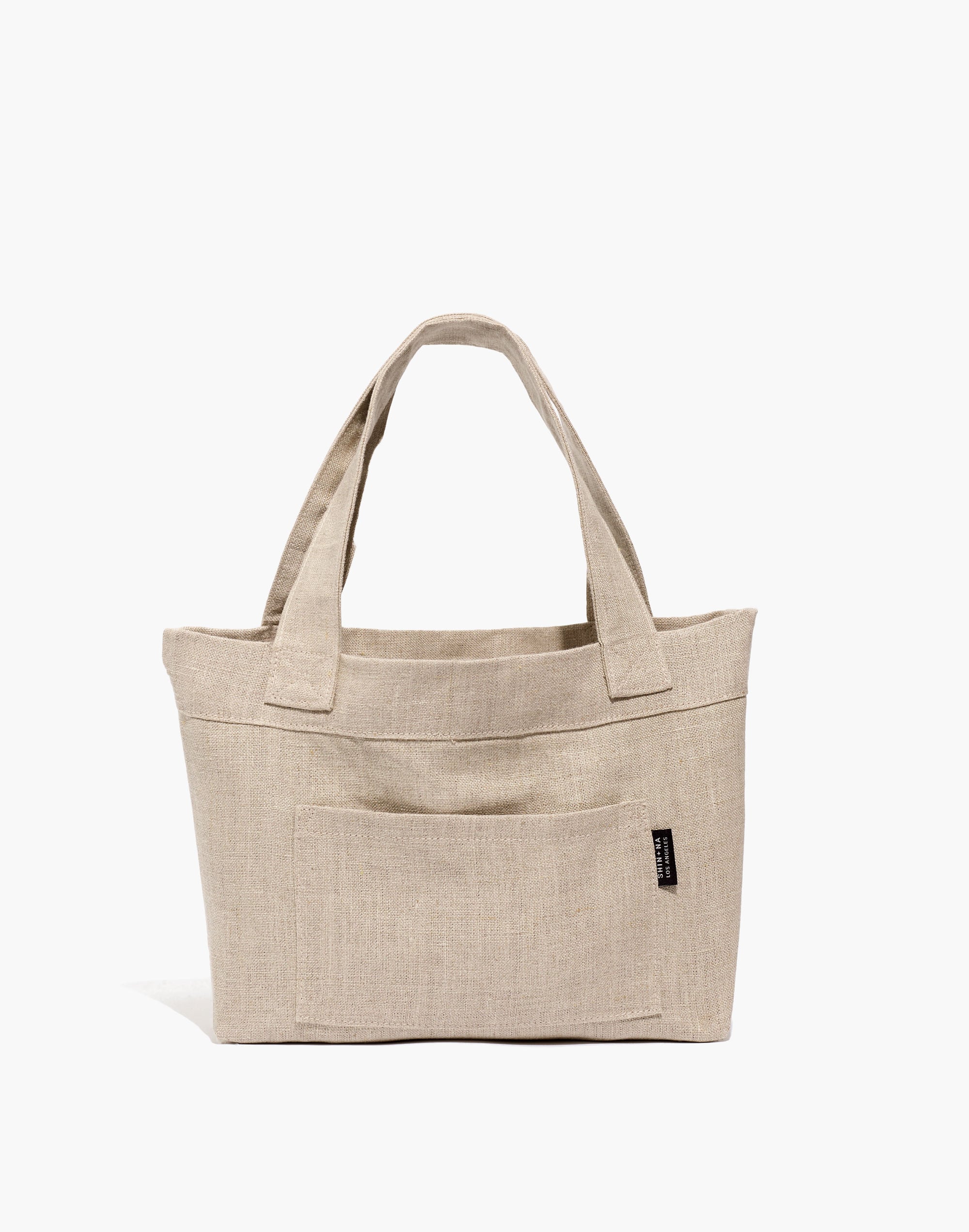 shin+na&reg; reversible linen mitaka small bag