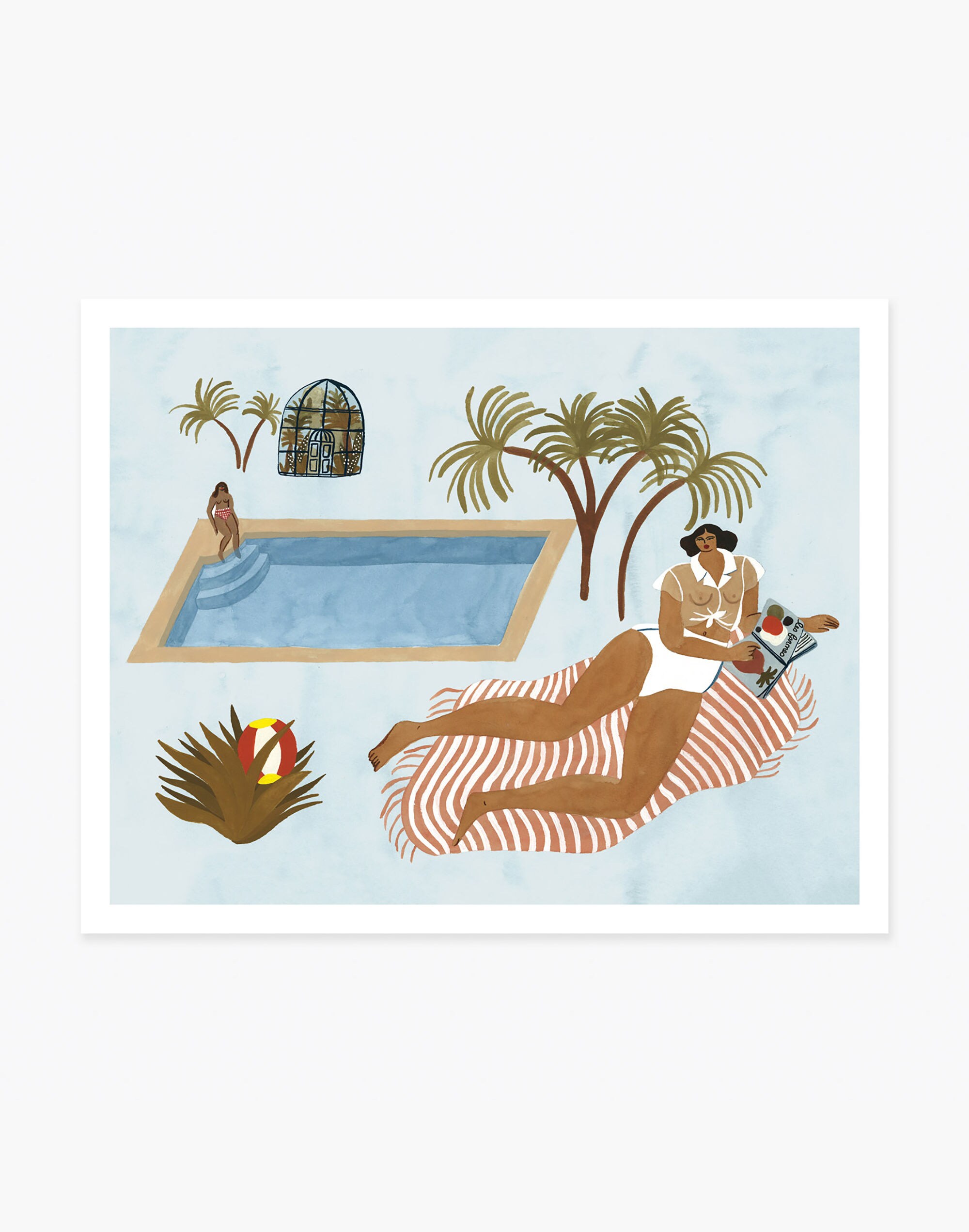 Slowdown Studio Far Off Poolside Art Print