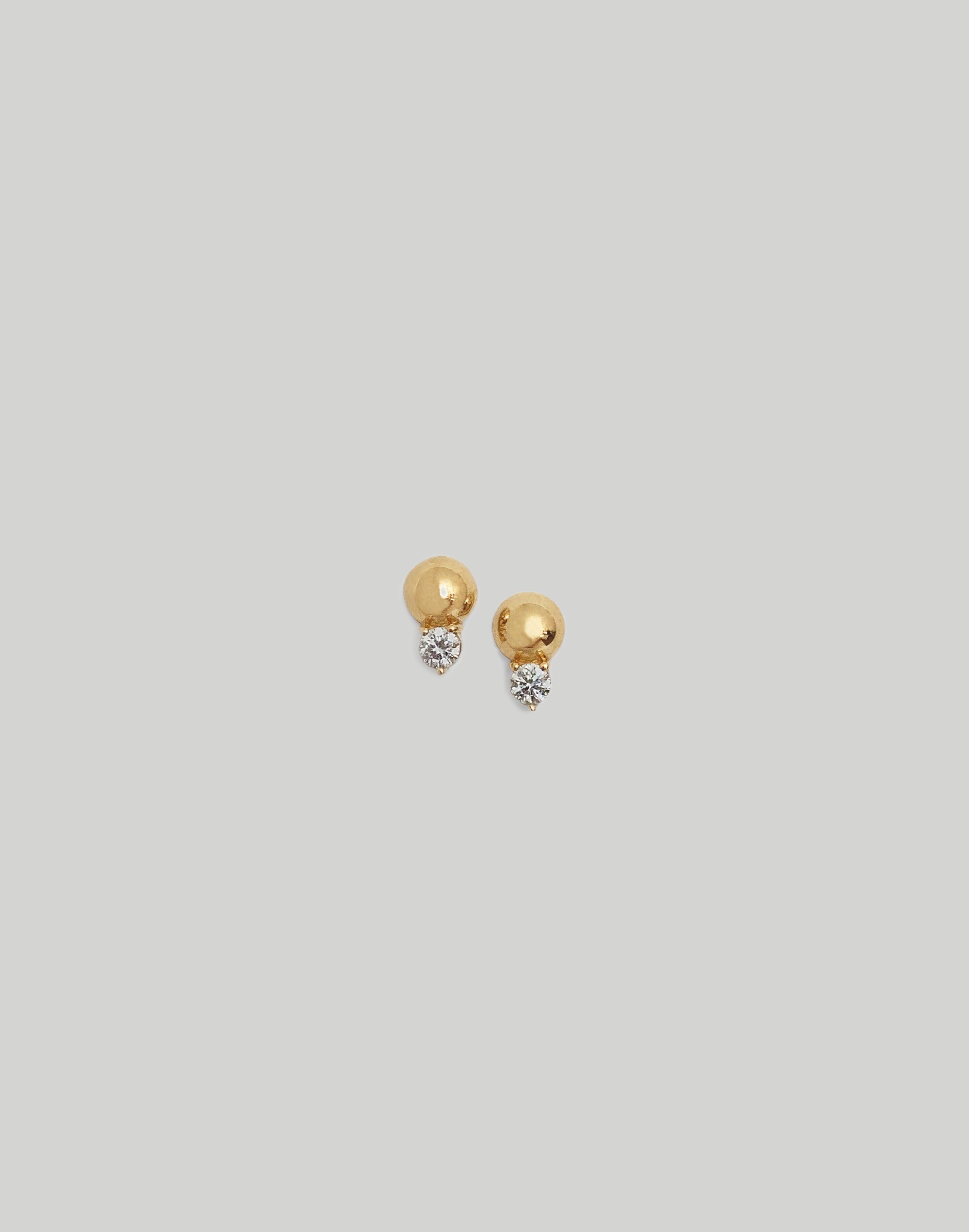Kinn Studio™ Violet Round Diamond Stud Earrings