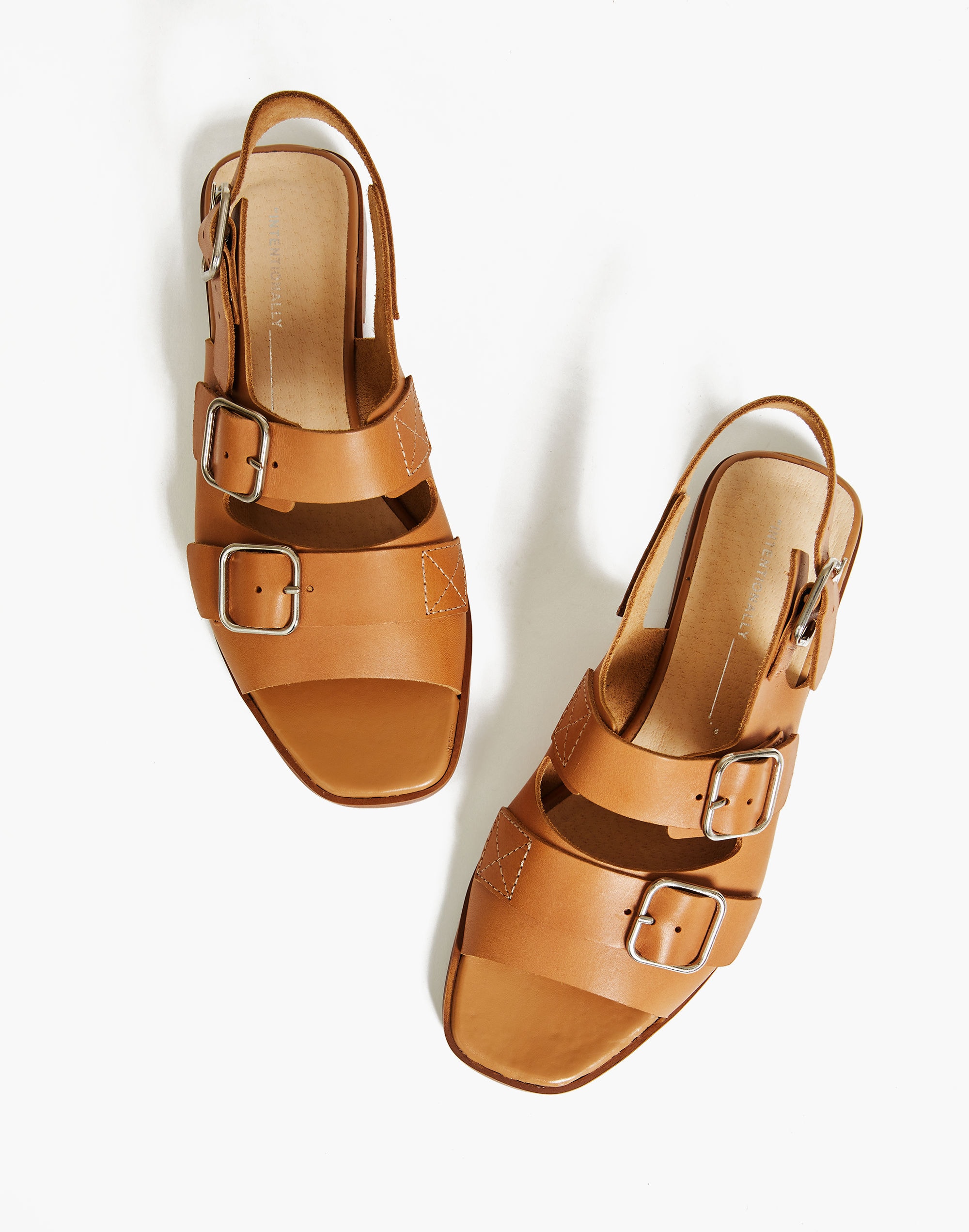 Intentionally Blank Leather Jiji Sandals in Tan